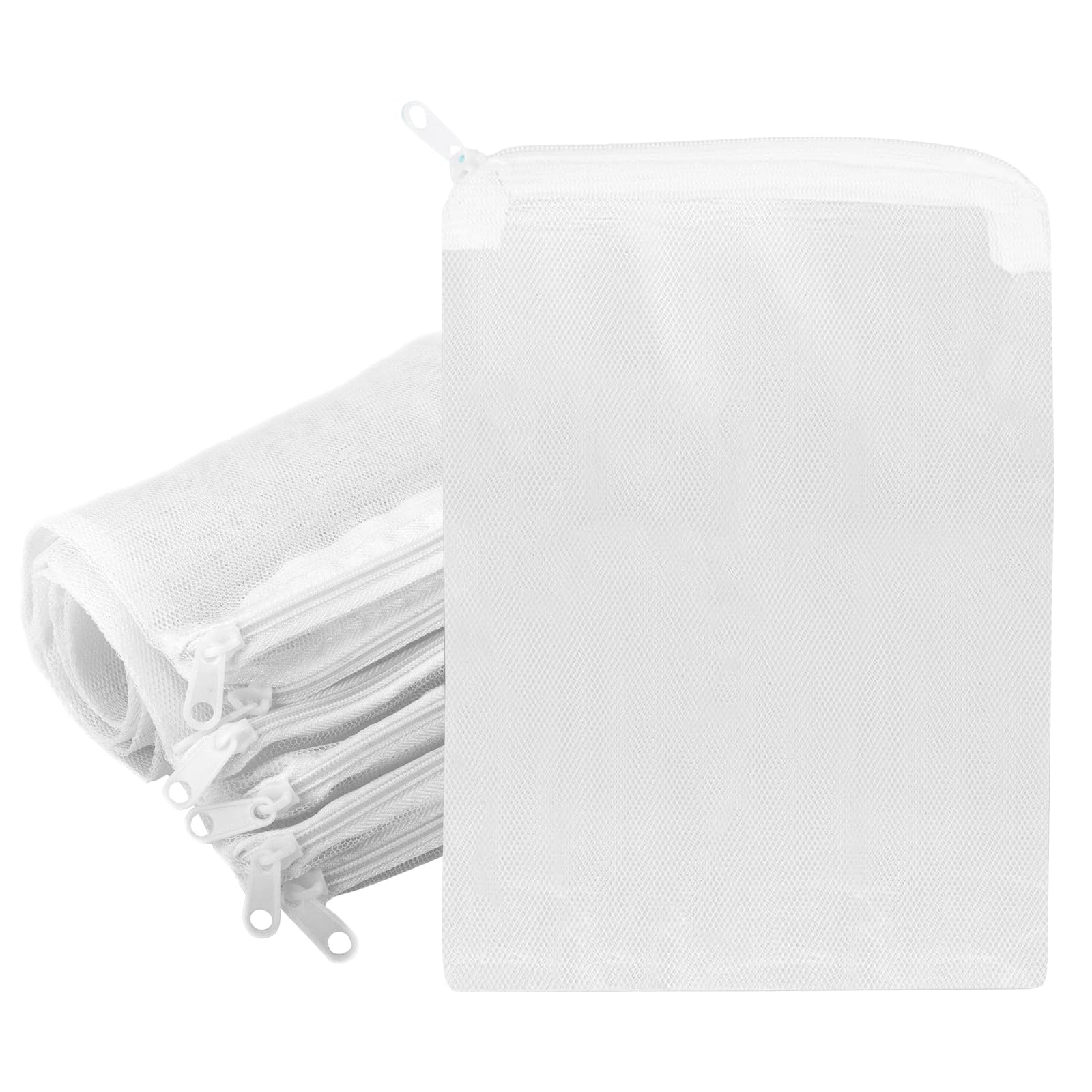 Segarty Aquarium Media Bags, 10Pcs 7.7X5.9In Nylon Mesh Aquarium Filter, Media Bags With Plastic Zipper, Fish Tank Net Bags For