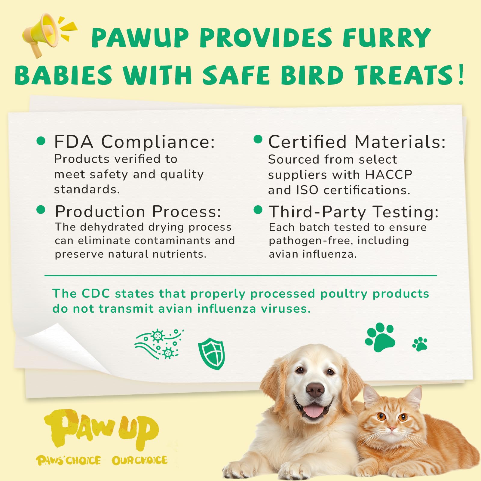 PAWUP Dog Treats Chicken Wrapped Calcium Bone, Dog Chews for Small Dogs, Natural Teeth Clean w/Taurine,12.5 oz