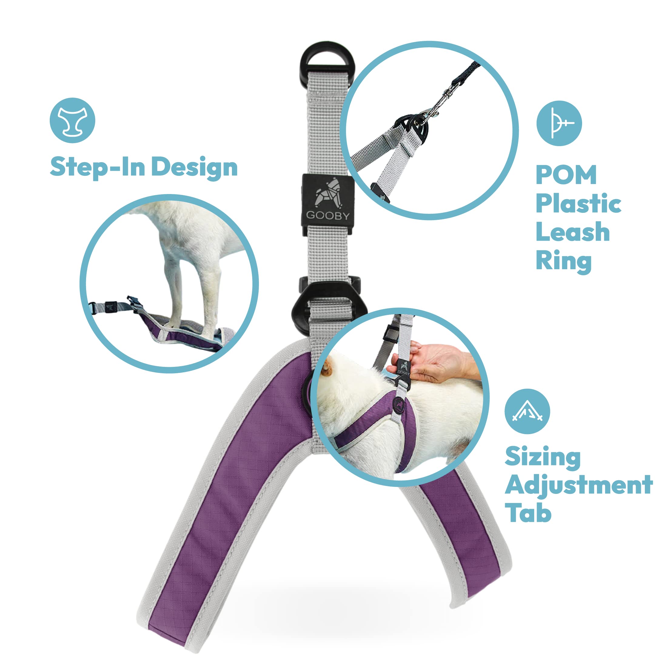 Gooby Simple Step In Iii Harness - Green, X-Small - Small Dog Harness With Scratch Resistant Outer Vest - Soft Inner Mesh Harness For Small, Medium Dogs