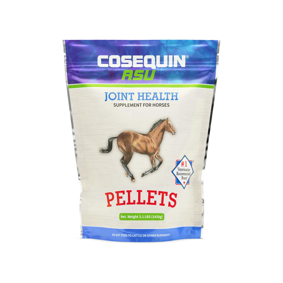 Nutramax Cosequin Asu Pellets Joint Health Supplement For Horses - Pellets With Glucosamine And Chondroitin, 1420 Grams