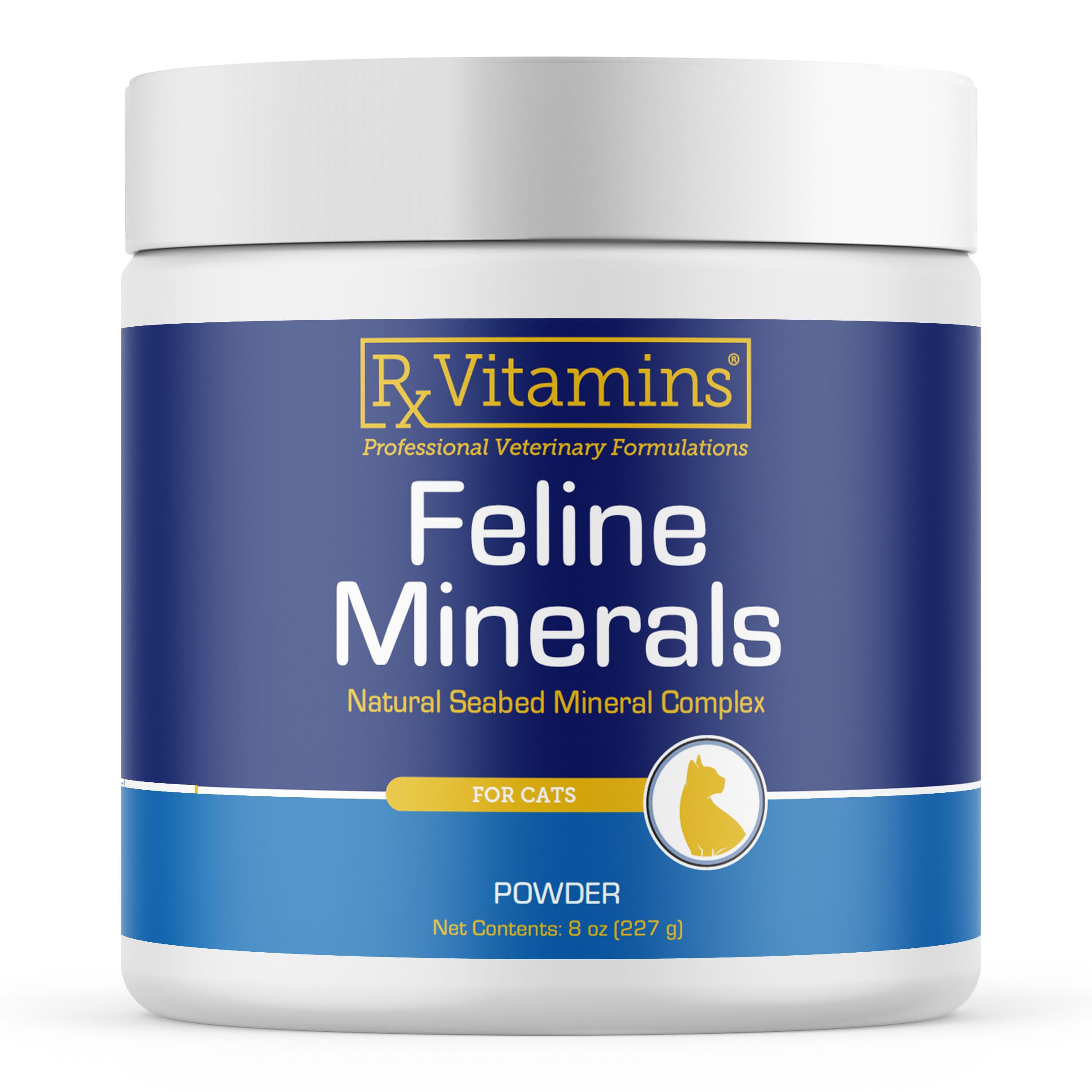 Rx Vitamins Feline Minerals - Taurine for Cat Heart Health - Calcium for Joint Supplement - Immune Support for Cats with Magnesi