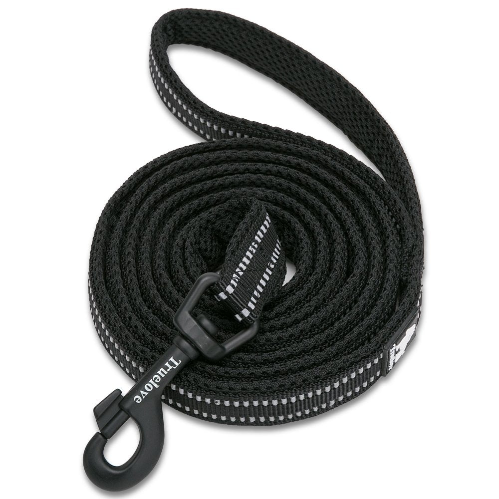 Juxzh Reflective Dog Leash .Pet Leash For Medium To Large Dogs Outdoor Adventure And Training Black