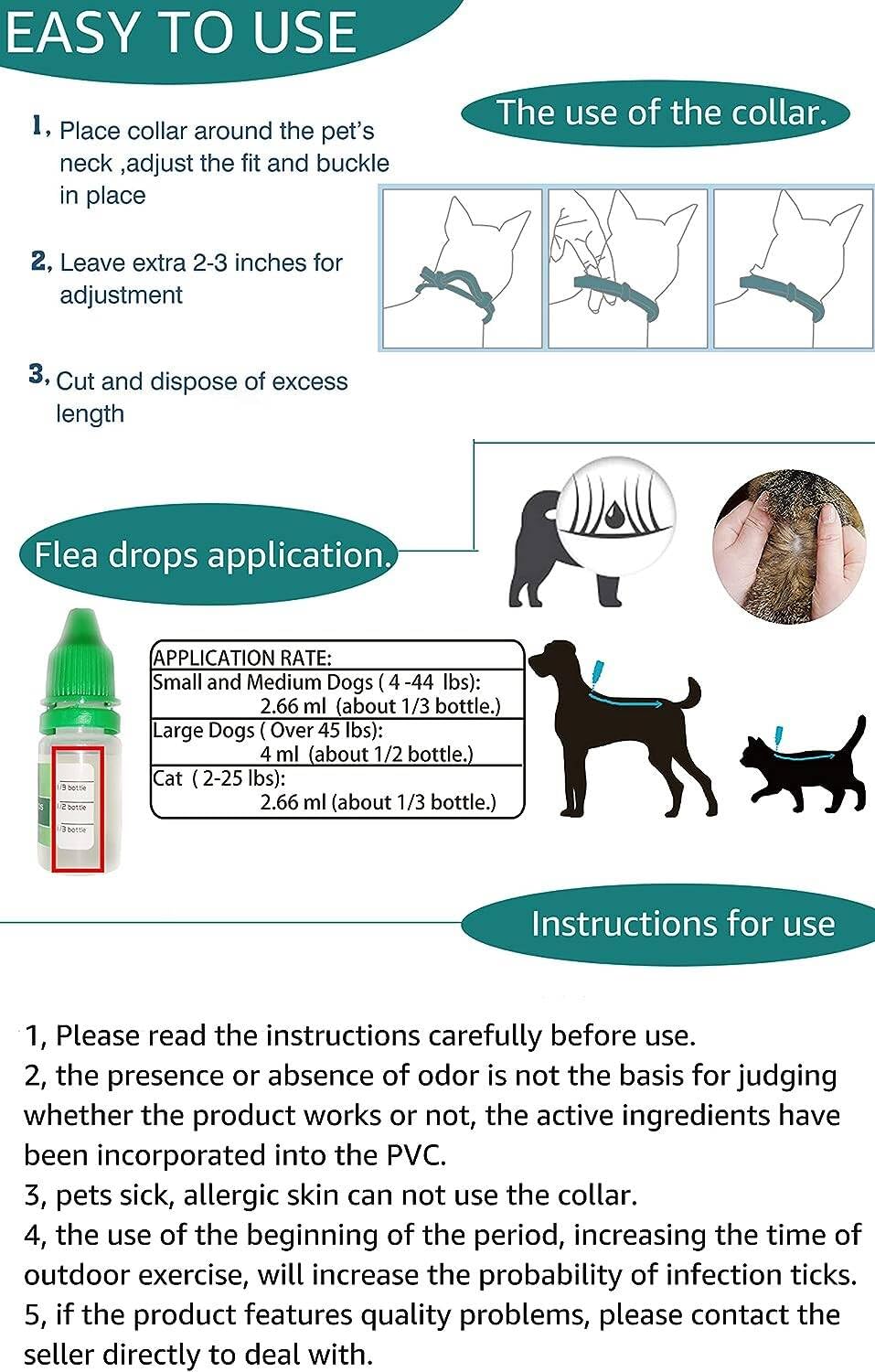 ShengKou Flea & Tick Treatment for Large Dogs (45-88 lbs) | 6-Month Protection, Vet-Reviewed Formula, Free Tools Included