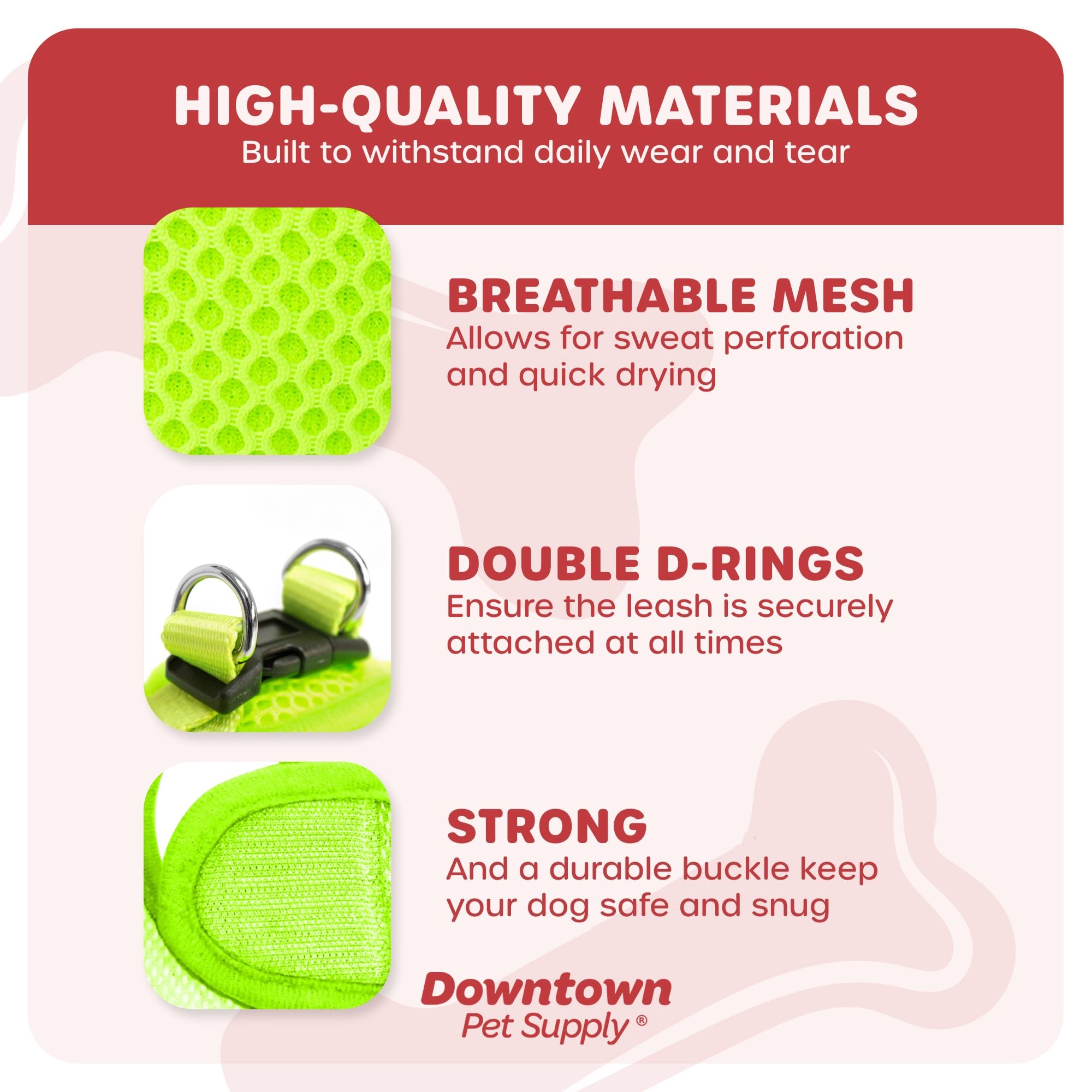 Downtown Pet Supply Step In Dog Harness For Small Dogs No Pull, X-Small, Atomic Yellow - Adjustable Harness With Padded Mesh Fab