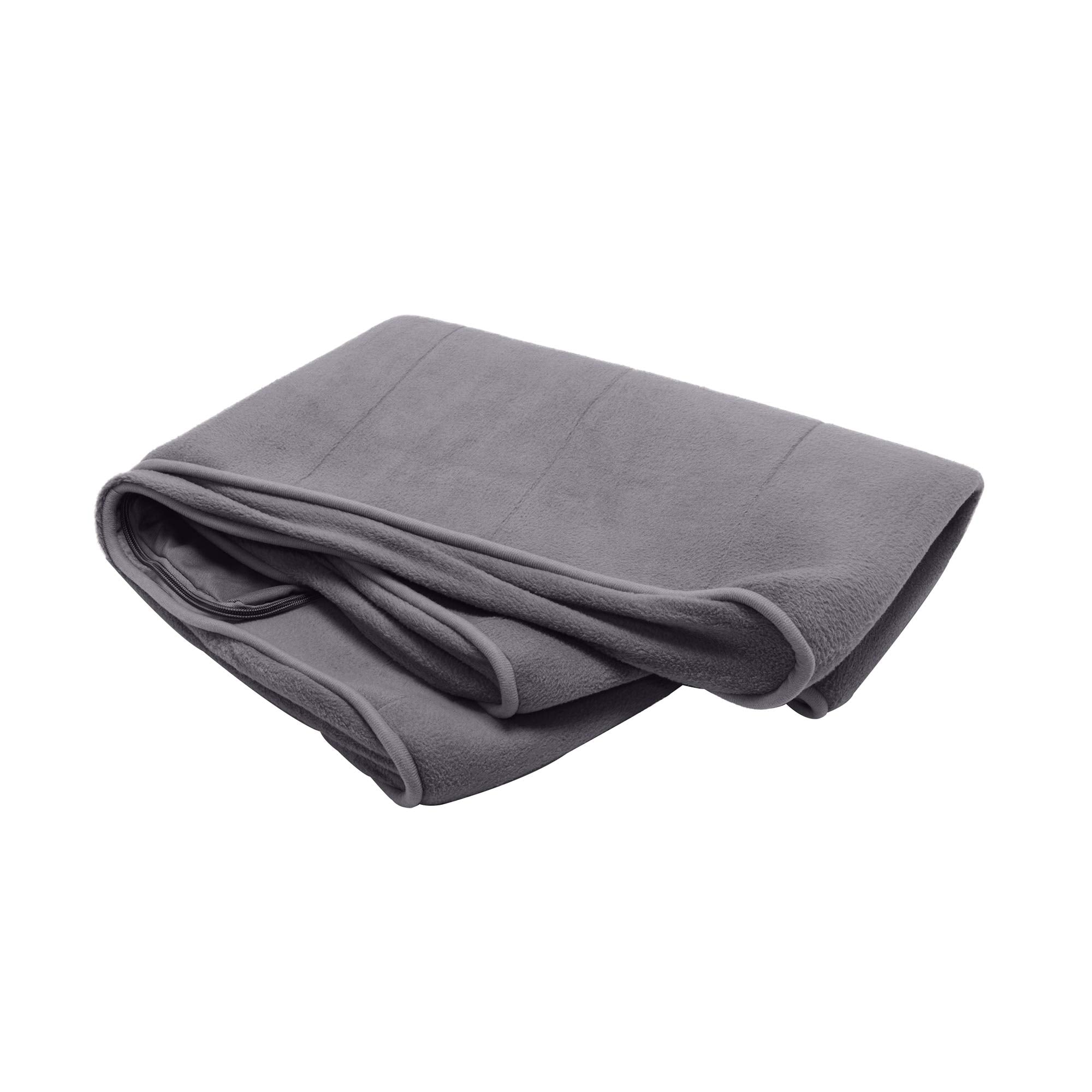 Furhaven Replacement Dog Bed Cover Microvelvet Contour Luxe Lounger, Machine Washable - Gray, Jumbo (X-Large)