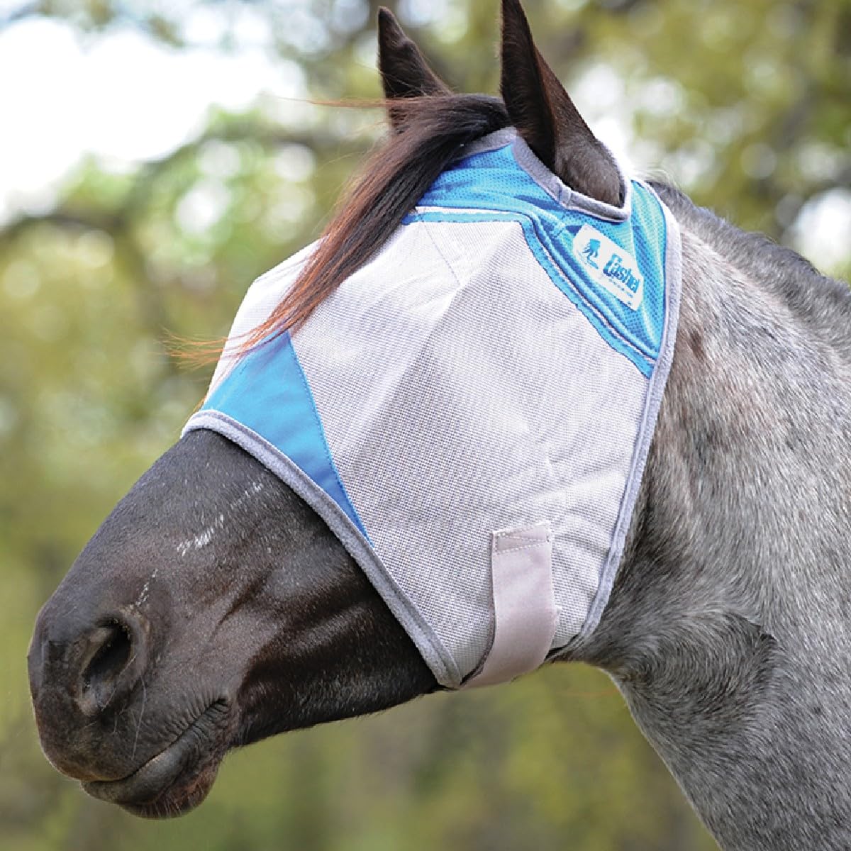 Cashel Crusader Fly Mask For Charity, Standard (Blue, Yearling)