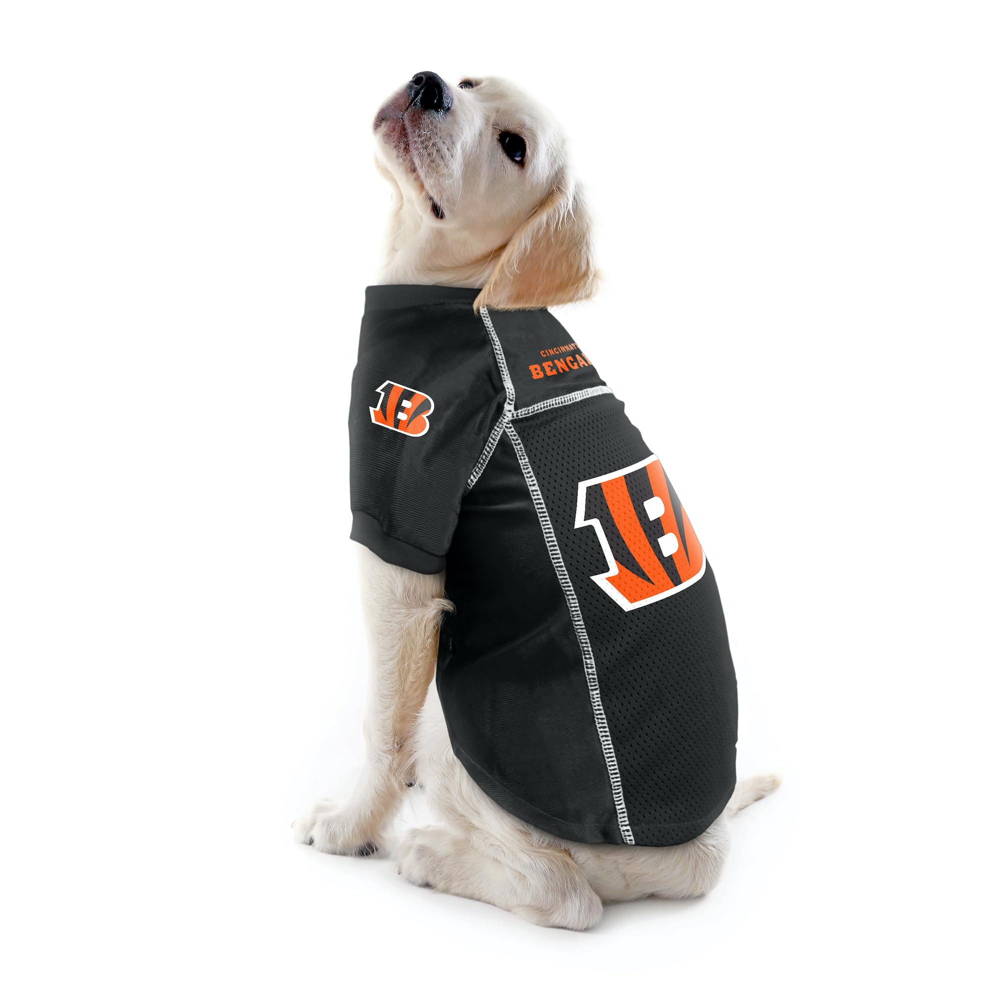 Littlearth Unisex-Adult Nfl Cincinnati Bengals Basic Pet Jersey, Team Color, Large