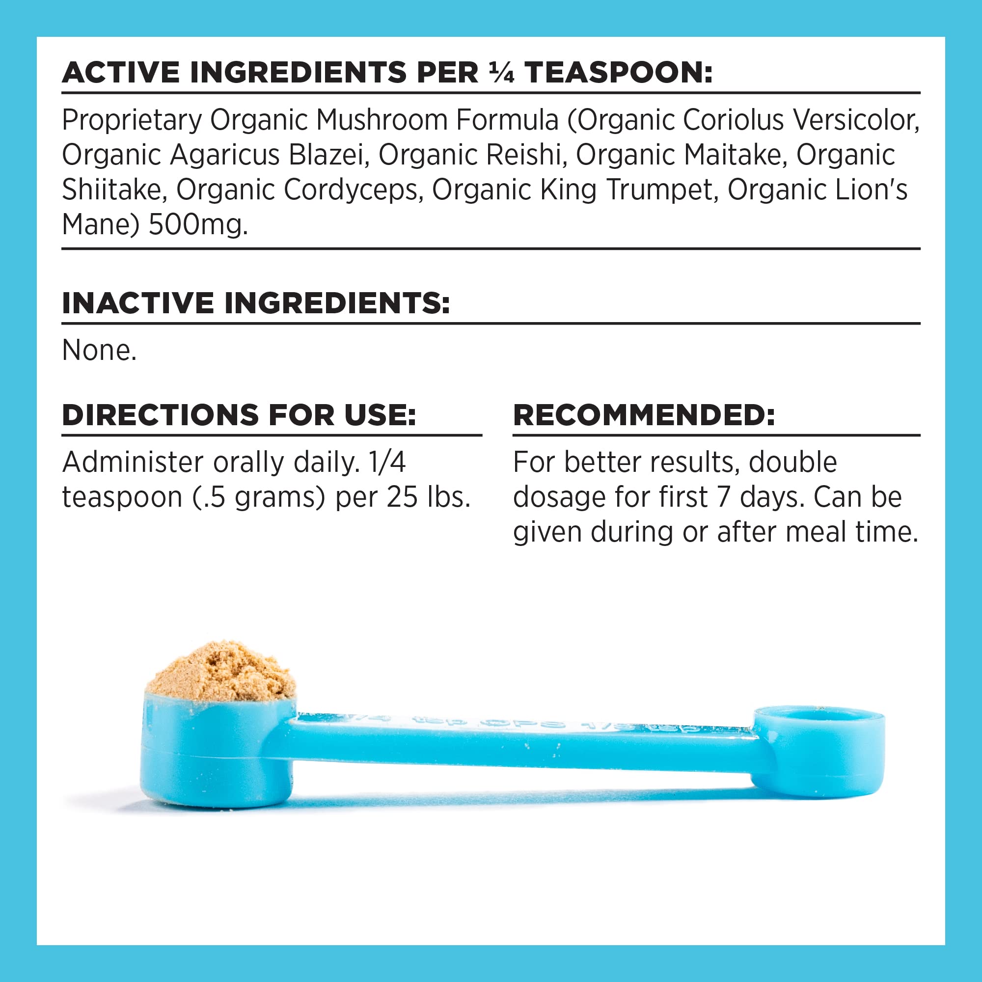 BIXBI dog vitamins supplements Immune Support Daily Cat Supplement, Powder Supplement, 2 Month Supply US