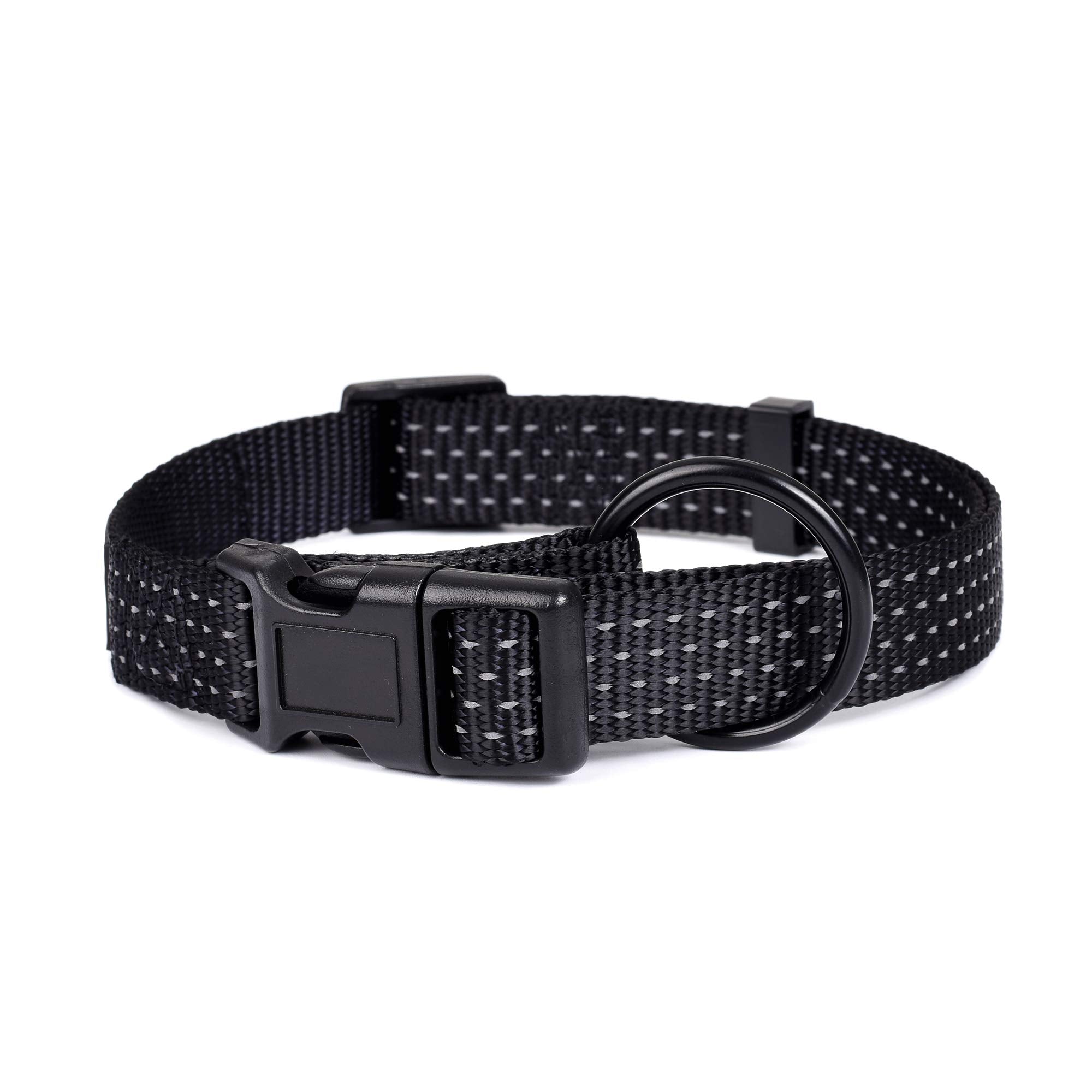 Mile High Life Dog Collar, Nylon Reflective Dog Collars W Pull D-Ring, Light Weight Puppy Collars, Hanger Dog Collars For Large 