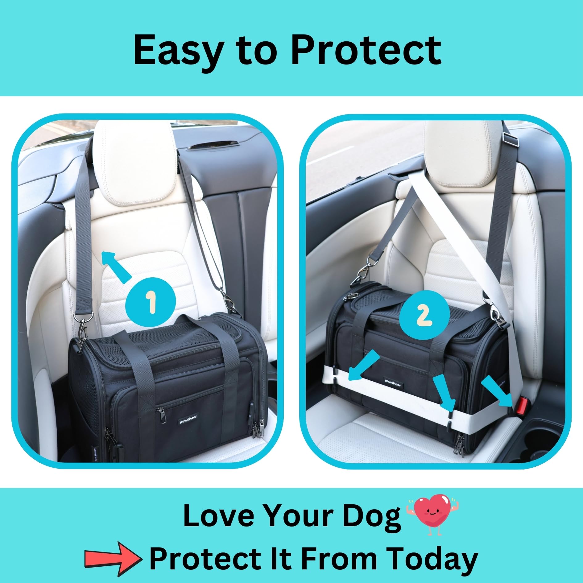 Crash-Tested & Expandable Pet Carrier Airline Approved | 3-In-1 Small Dog Car Seat, Tsa Airline Approved Dog Carrier, Soft Sided