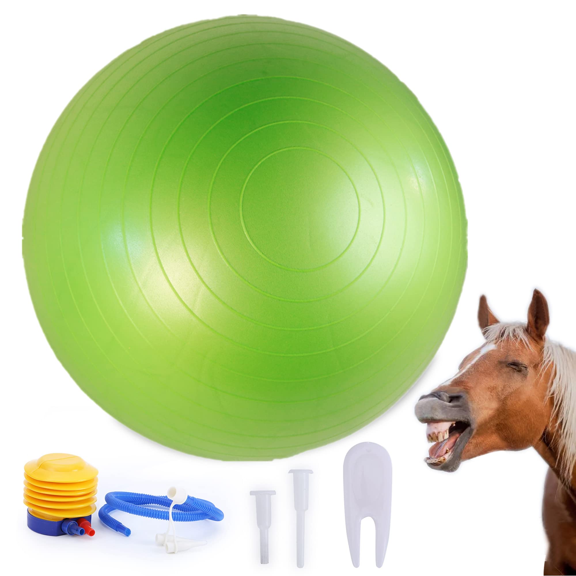 Swyivy 40 Inch Horse Ball Toy Mega Herding Ball Giant Horse Soccer, Pump Included