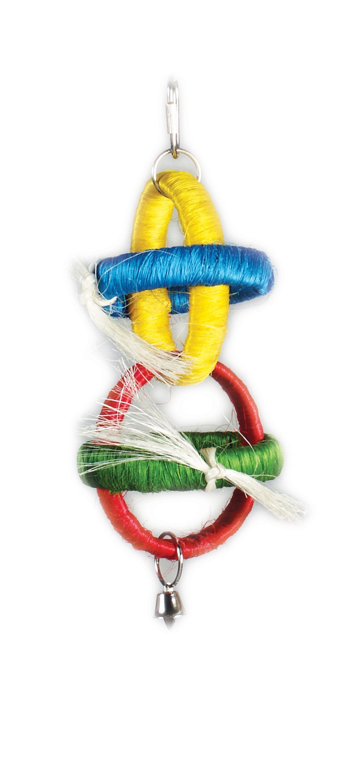 Prevue Pet Products Tropical Teasers Sisal Hoops Bird Toy, Multicolor