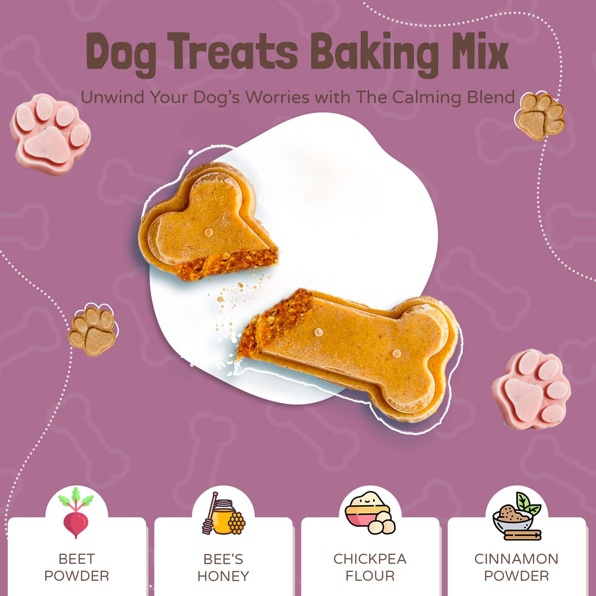BoneItUp Dog Treats Baking Mix(Low Calories), All-Natural, Vet-Approved, Nutrient-Rich Ingredients, Low CaloriesTreats for Dogs,