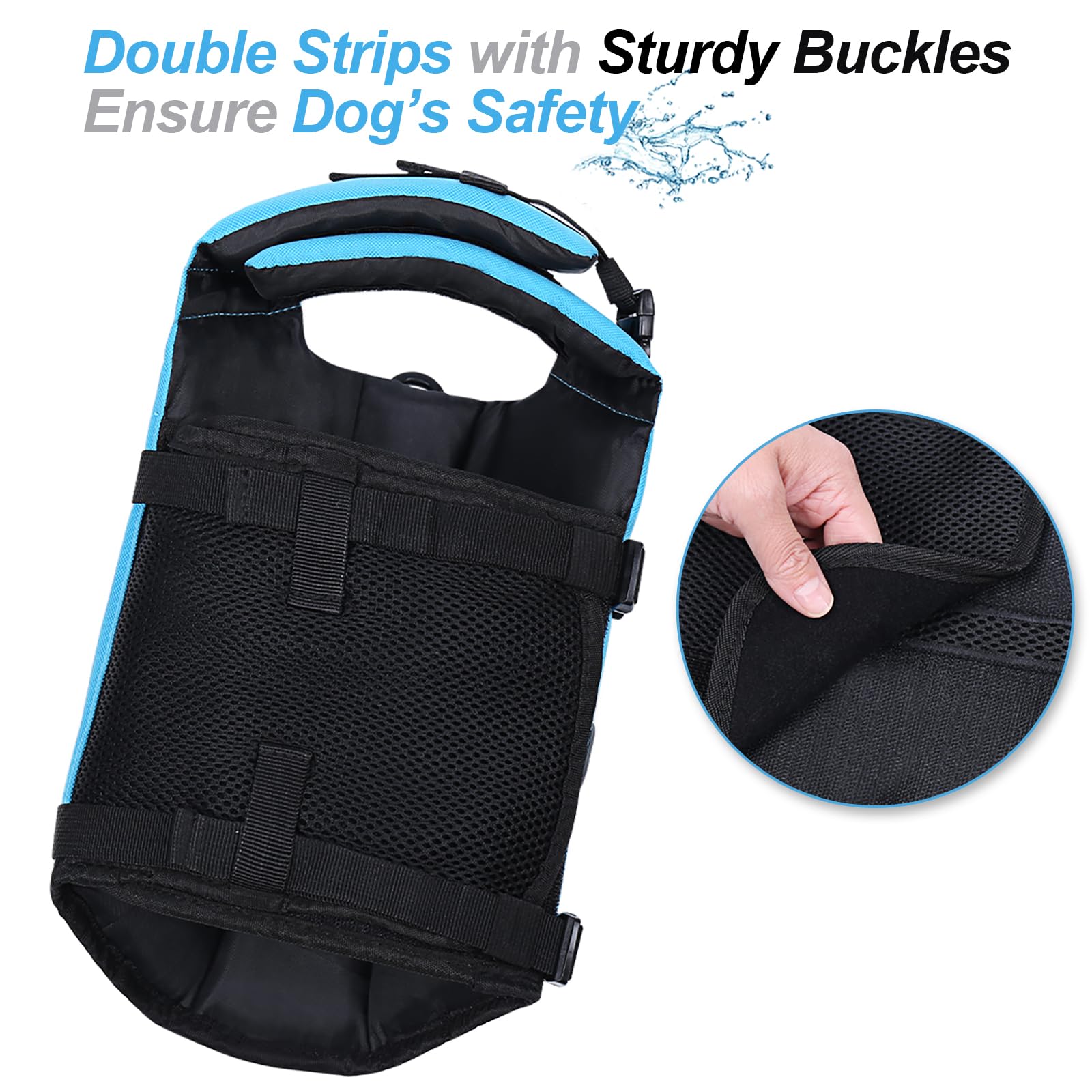 Vivaglory Dog Life Jacket With Removable Front Float, Life Vest For Dogs With Reflective Trims And Extra Padding For Swimming &