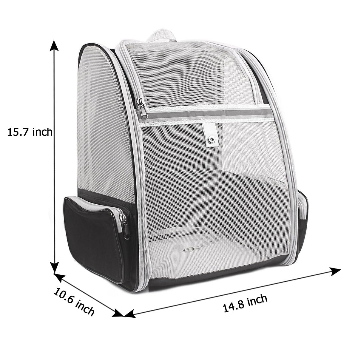 Beikott Cat Carrier Backpack, Dog Backpack, Ventilate Pet Cats Puppy Dogs Birds Bunny Backpack For Travel Indoor Outdoor Use(Bla