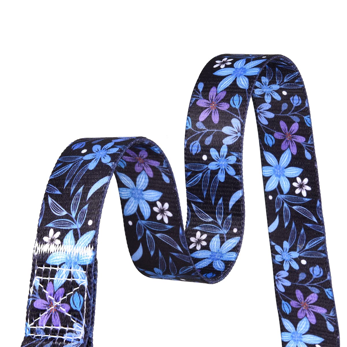 Mihqy Dog Collar And Leash Set With Bohemia Floral Tribal Geometric Patterns - Soft Ethnic Style Collar Adjustable For Small Medium Large Dogs(Blue Floral Set,S)
