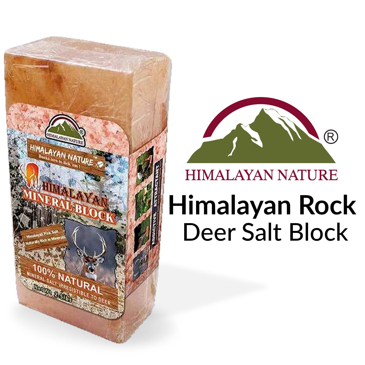 Himalayan Nature Licking Salt for Deer - 6 Pack, Pink