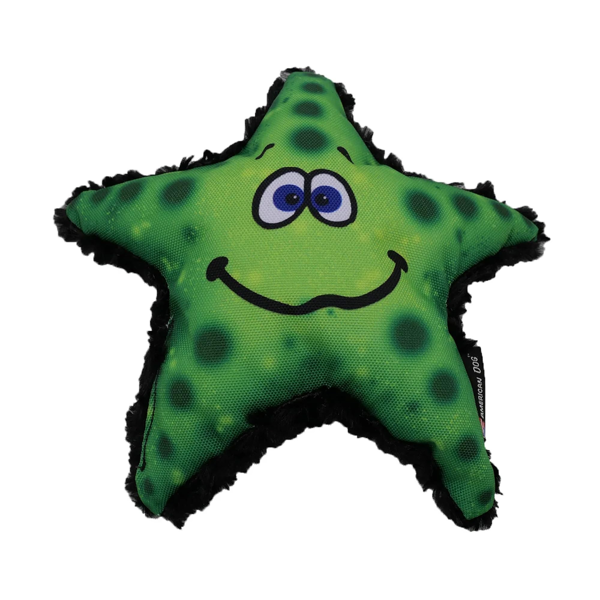 American Dog Stanley Starfish - Durable Fetch Dog Toy Made In Usa From Pet-Safe, Machine-Washable 1000D Nylon Material And Minky