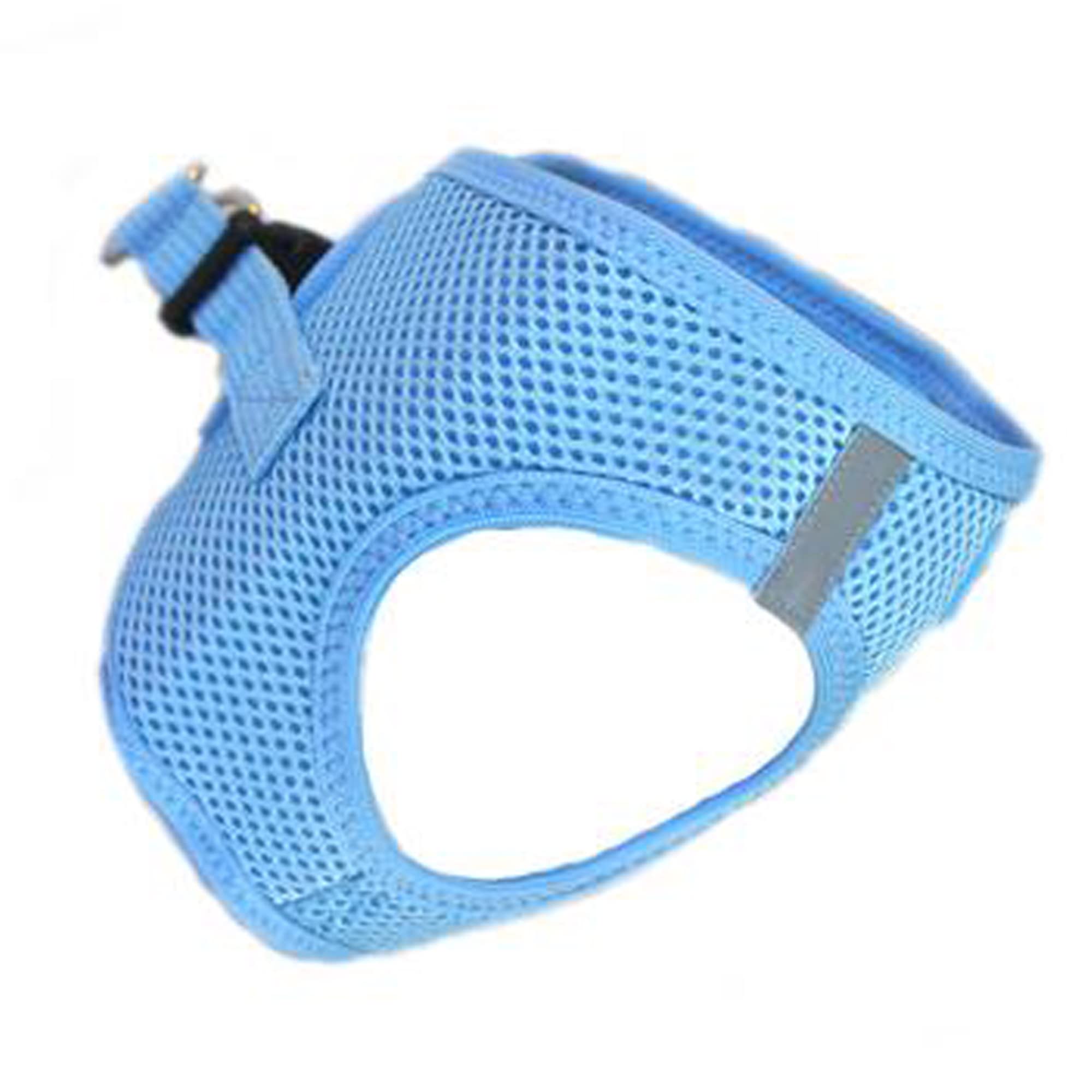 American River Ultra Choke-Free Mesh Dog Harness - Light Blue : See description for size