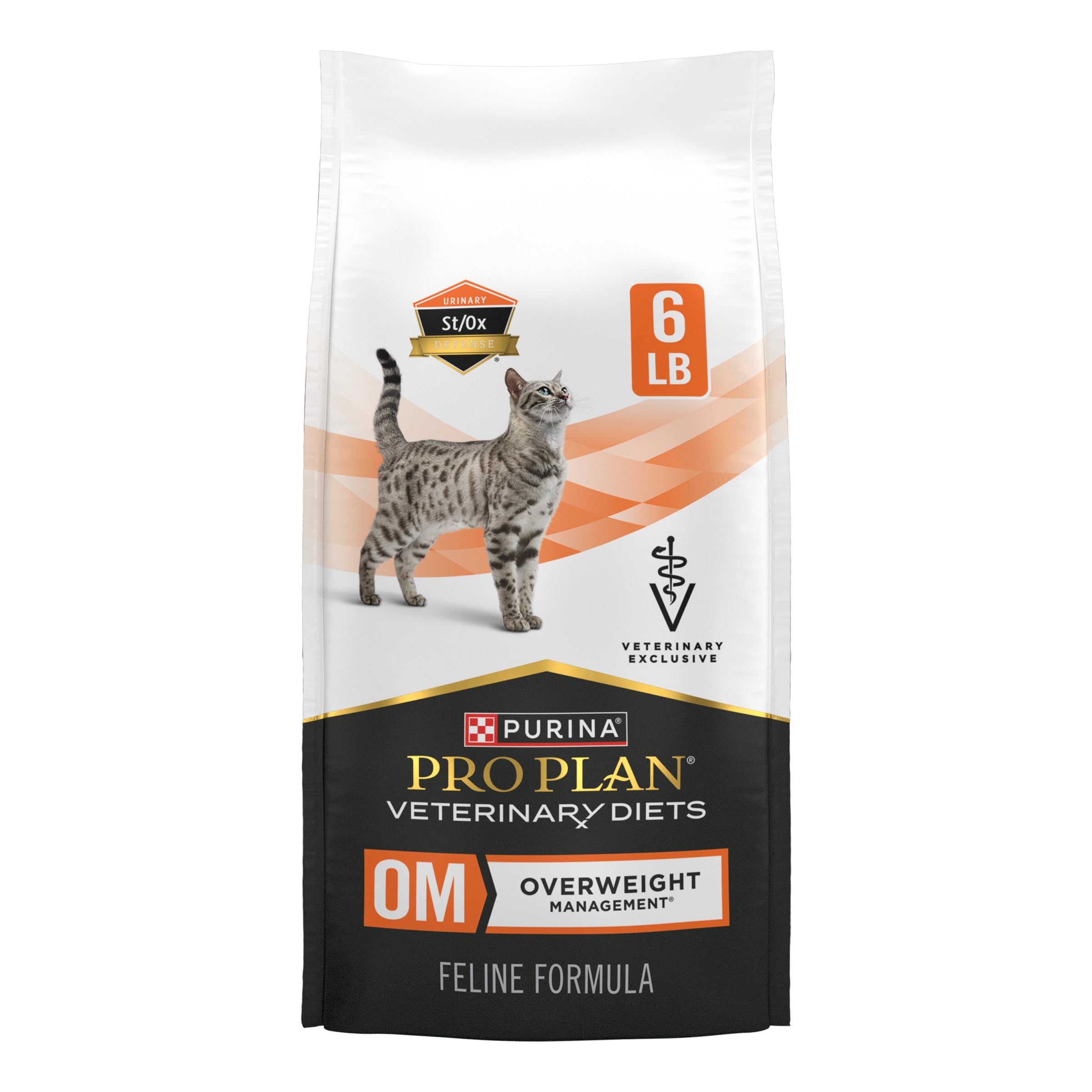 Pro Plan Veterinary Diets Purina OM Overweight Management Feline Formula Dry Cat Food - 6 lb. Bag