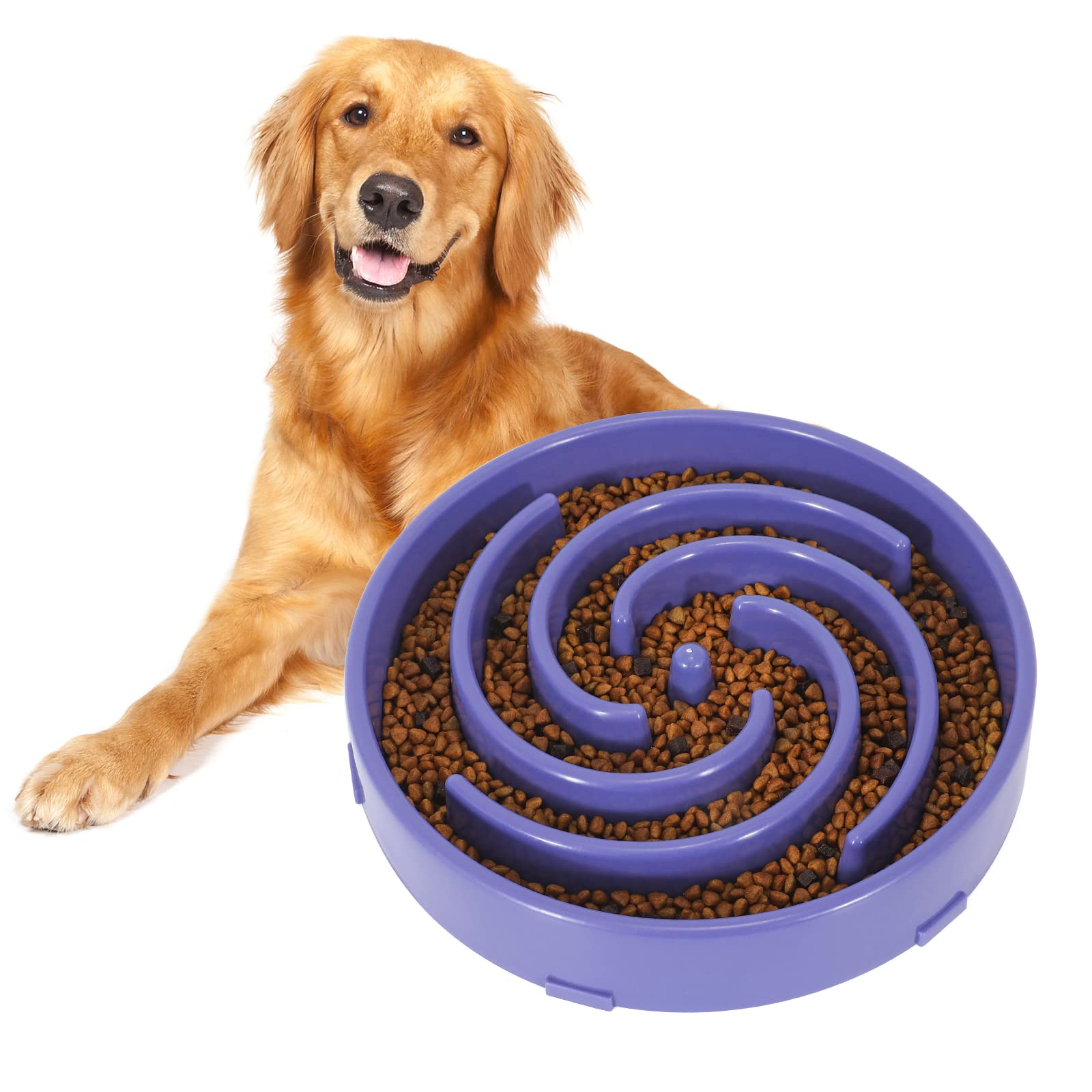 Slow Feeder Large Dog Bowls for Large Medium Dog Non Slip Maze Puzzle Bowl Pet Slower Food Feeding Dishes Interactive Bloat Stop