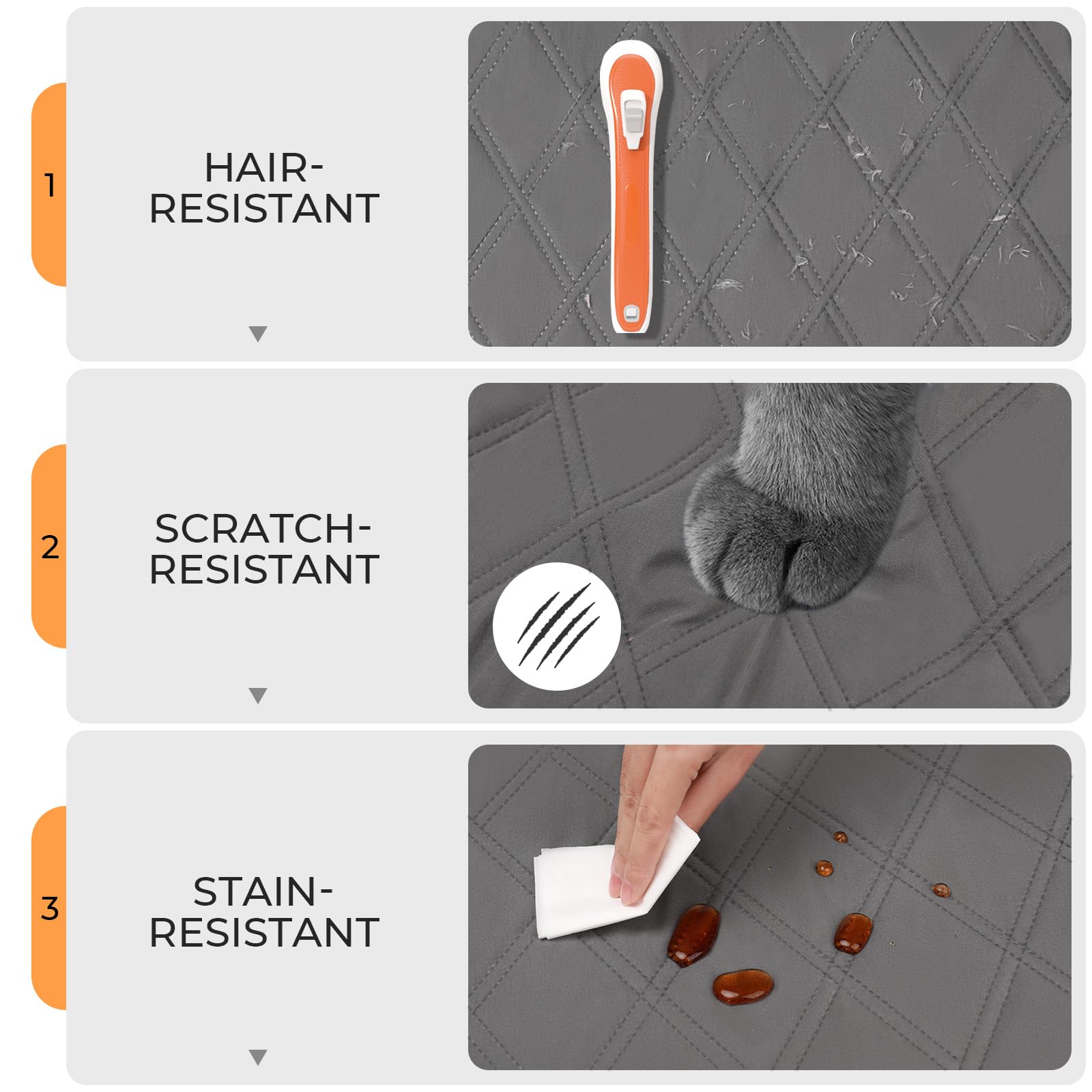 Luciphia 100% Waterproof Couch Cover Blanket For Dogs Anti-Slip Pet Couch Protector Sofa Mat Puppy Cat With Non-Slip Bottom, Lig