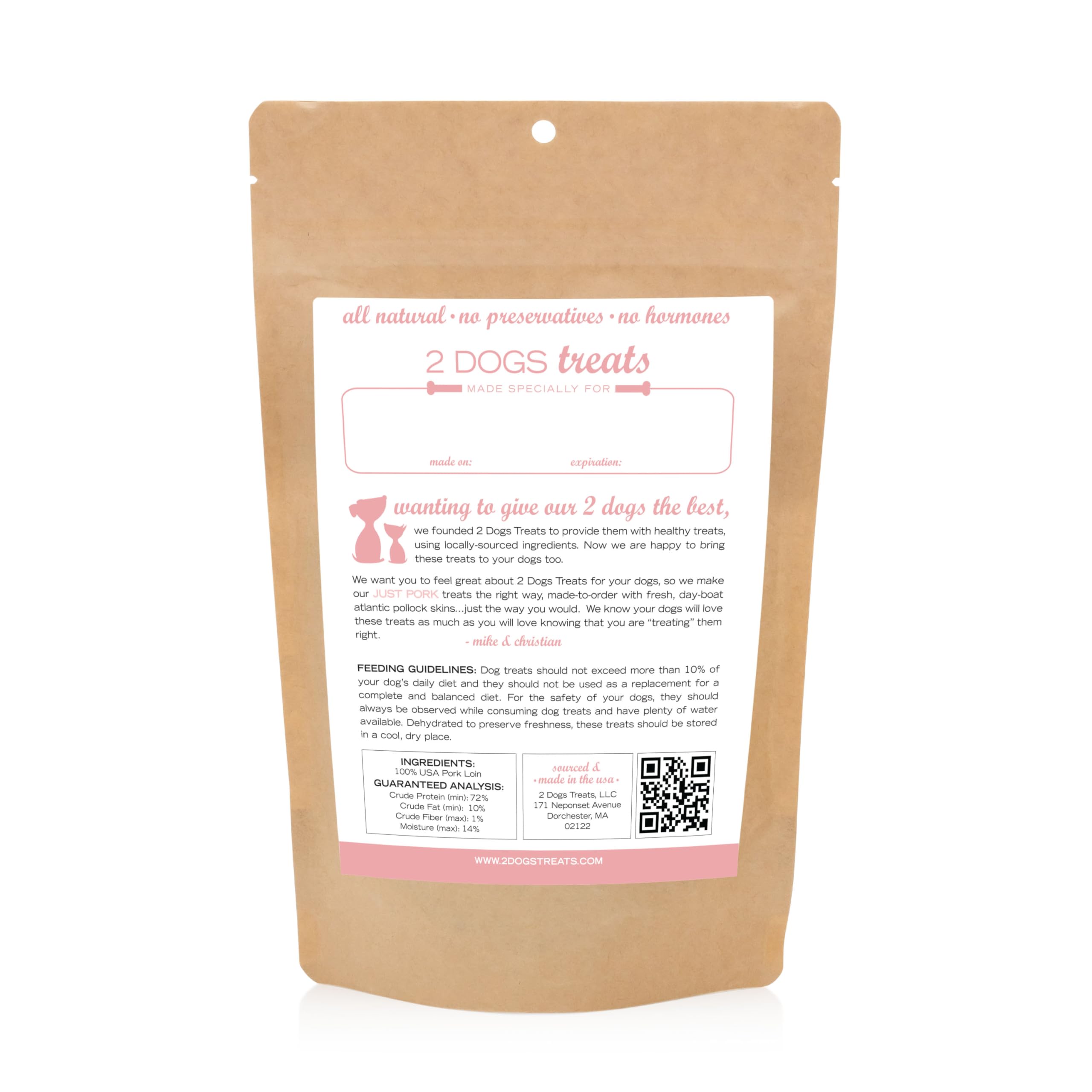 Just Chicken, Turkey, Beef Dog Jerky Treats (Pork, Small)