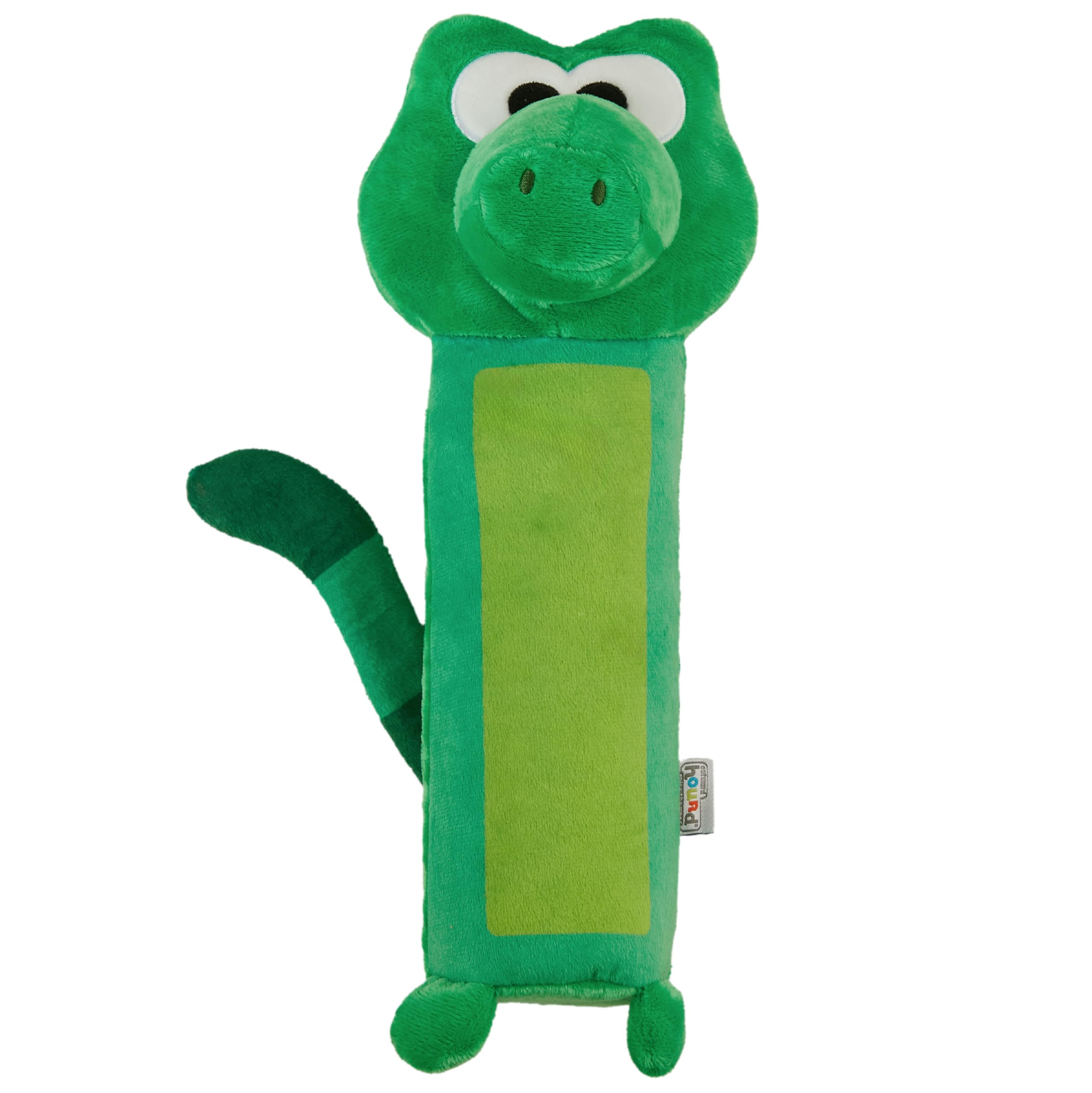 Outward Hound Bottle Bros Alligator Durable Cracking, Crinkling, Squeaking Dog Toy, Green, Medium