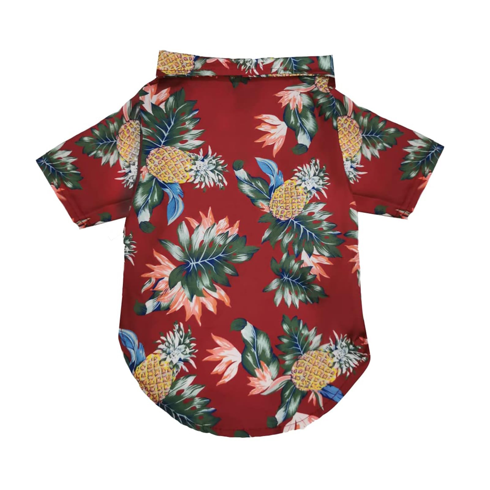 Lhyz Park Hawaiian Beach Print Pet Dog Cat T-Shirts Cute For Small To Medium Dog Cats Shirt Clothes (S, Red)