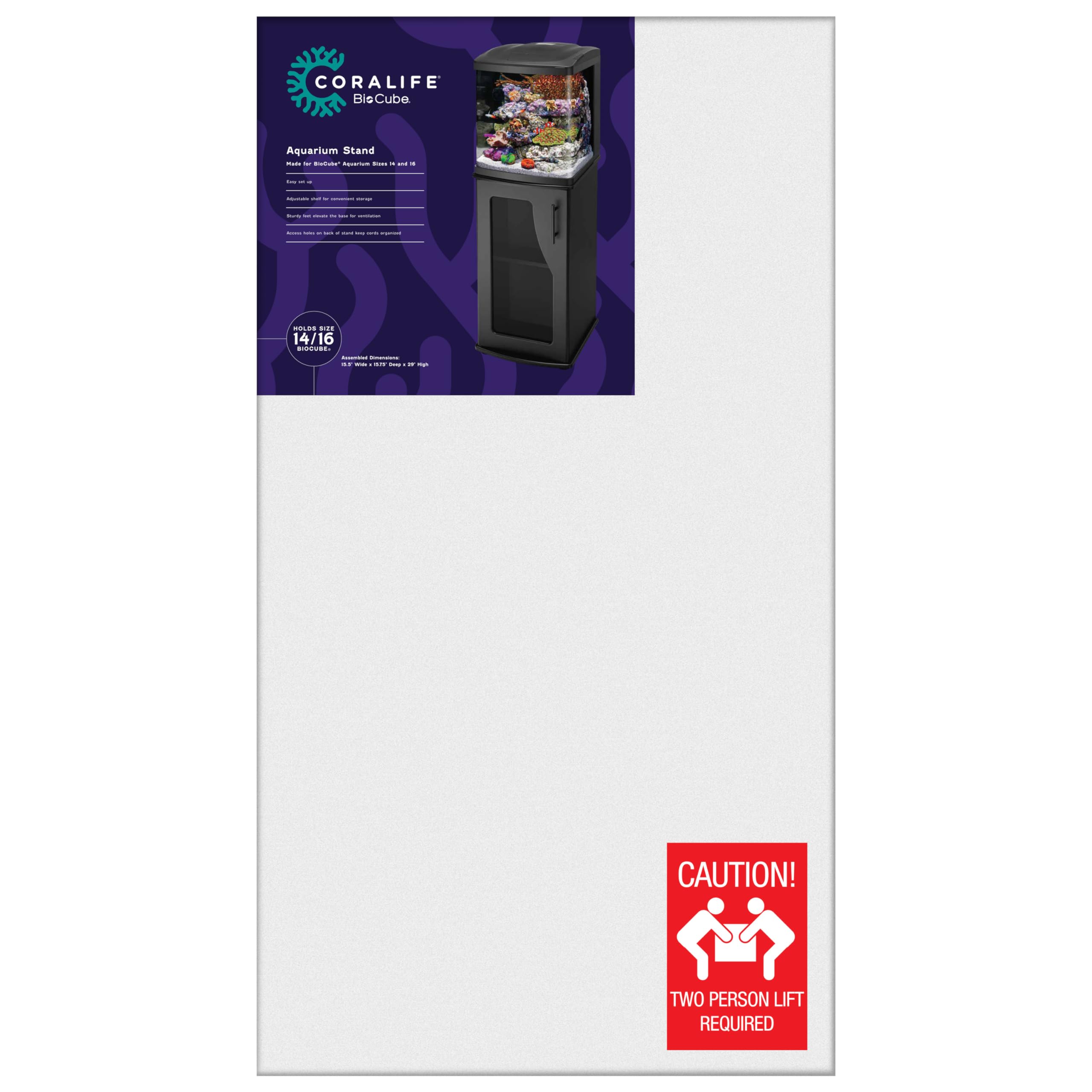 Coralife BioCube Aquarium Fish Tank Wood Stand For 16 Gallon Size