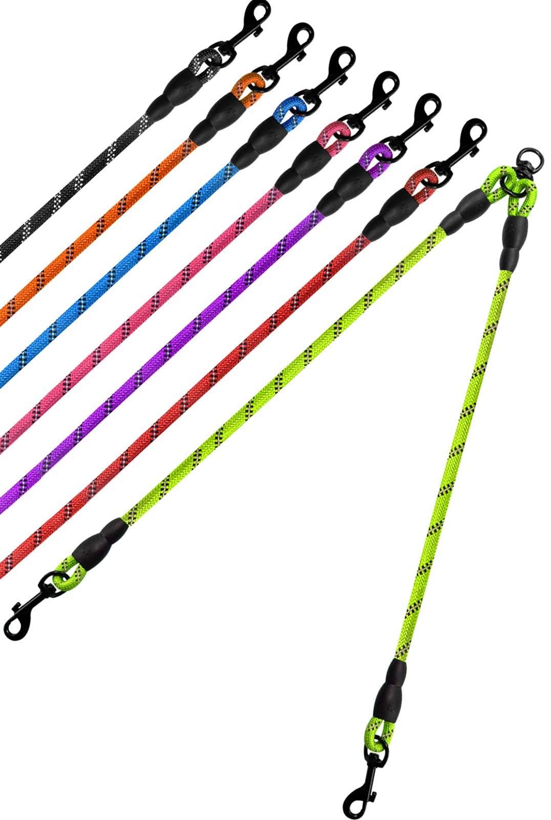 Taglory Double Dog Leash | Reflective Rope | No Tangle | Double Leash For Two Dogs | Puppy Small Medium Breeds | Green