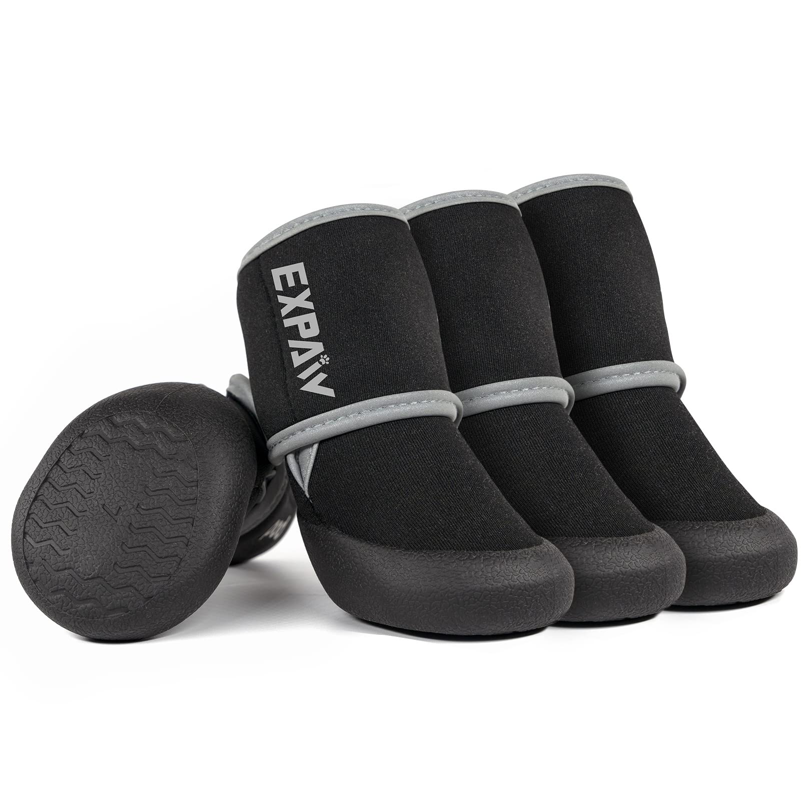 EXPAWLORER Anti-Slip Dog Boots-Dog Boots & Paw Protectors for Winter,Waterproof Dog Socks for Small Medium Large Dogs,Dog Bootie