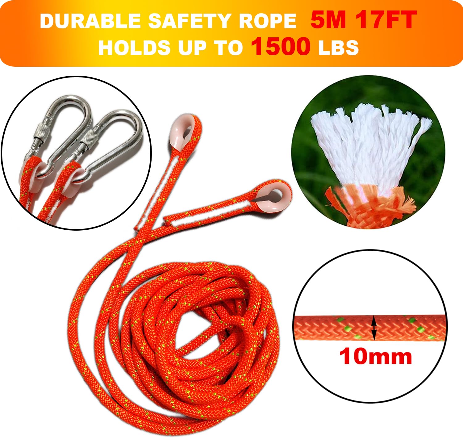 TUAHOO Outdoor Hanging Bungee Dog Toy, Interactive Tether Tug of War Toy for Pitbull Small to Large Breeds, Tree Tugger Rope wit