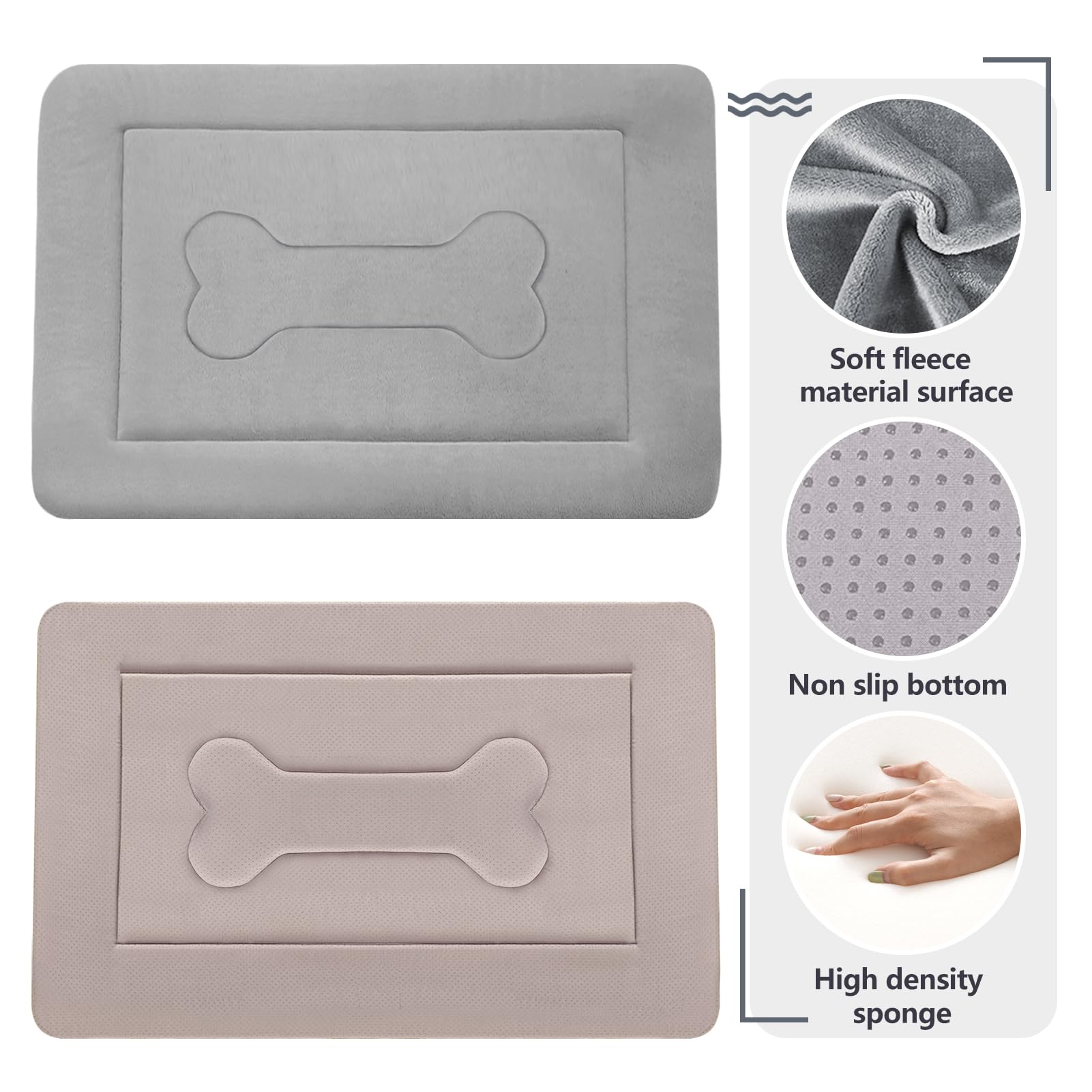 Joicyco Extra Large Dog Bed Crate Mat 47 In Non-Slip Washable Soft Mattress Kennel Pads