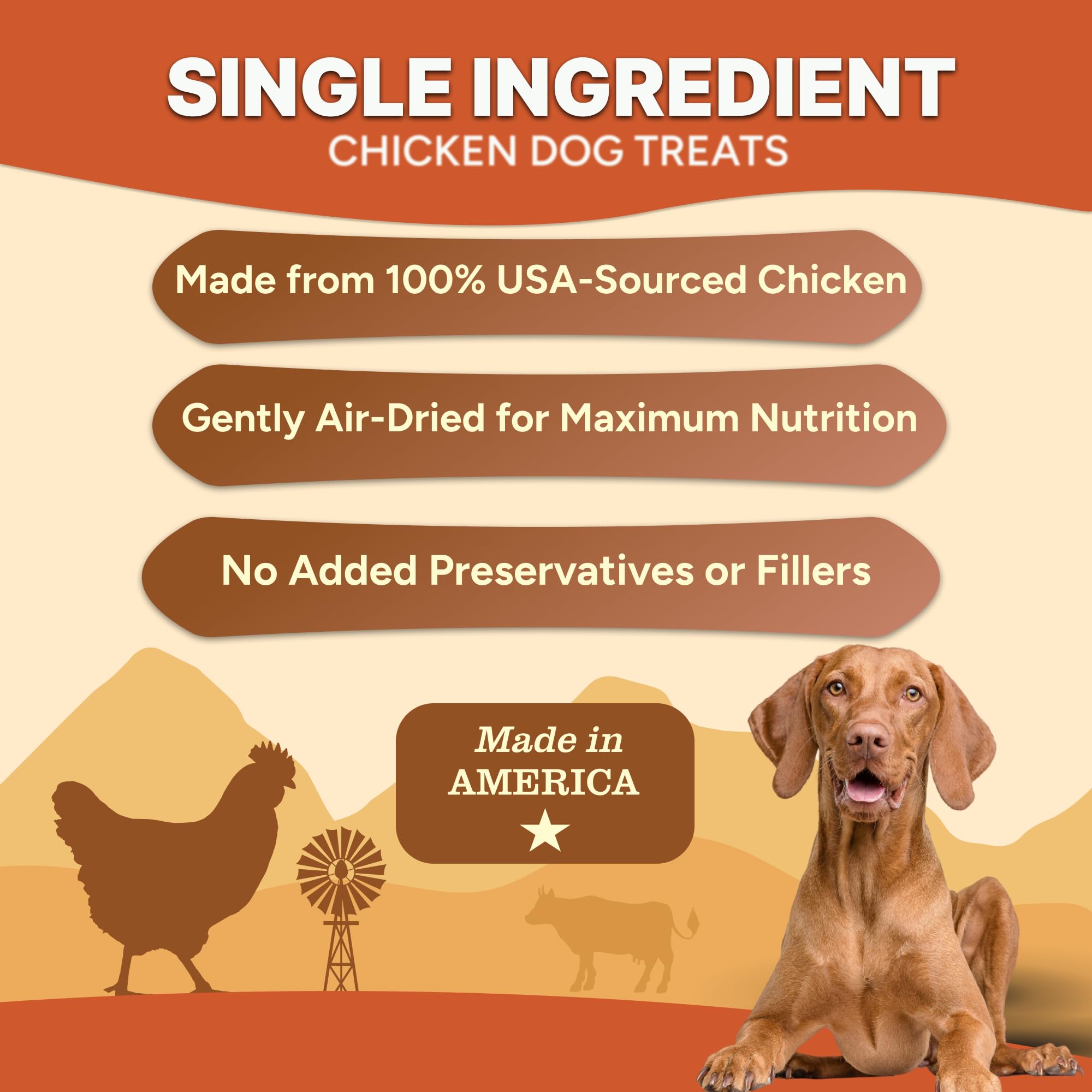 Gaines Family Farmstead Chicken Chips for Dogs - 6 oz Natural, High-Protein Dog Treats, Rawhide-Free Chews, Single Ingredient, G