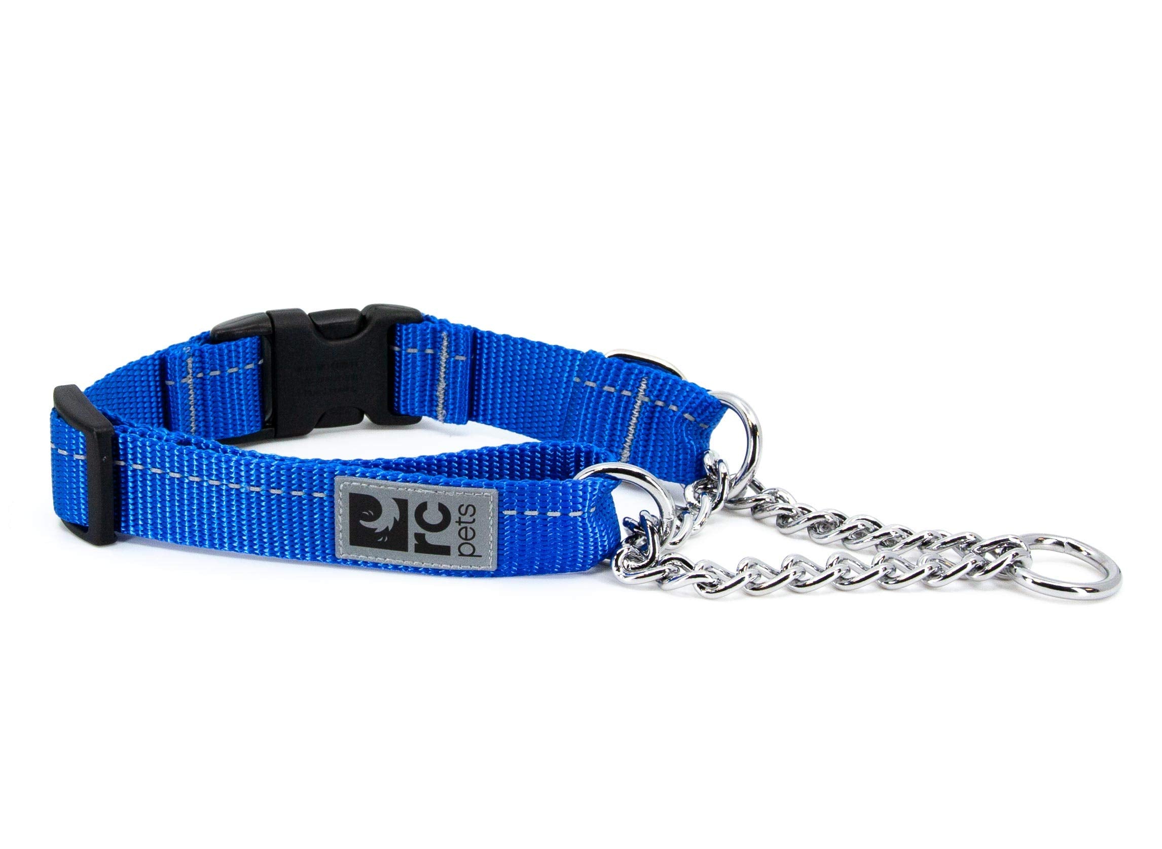 RC Pet Products 1 Primary Collection Martingale Dog Training Clip Collar, Royal Blue, Medium