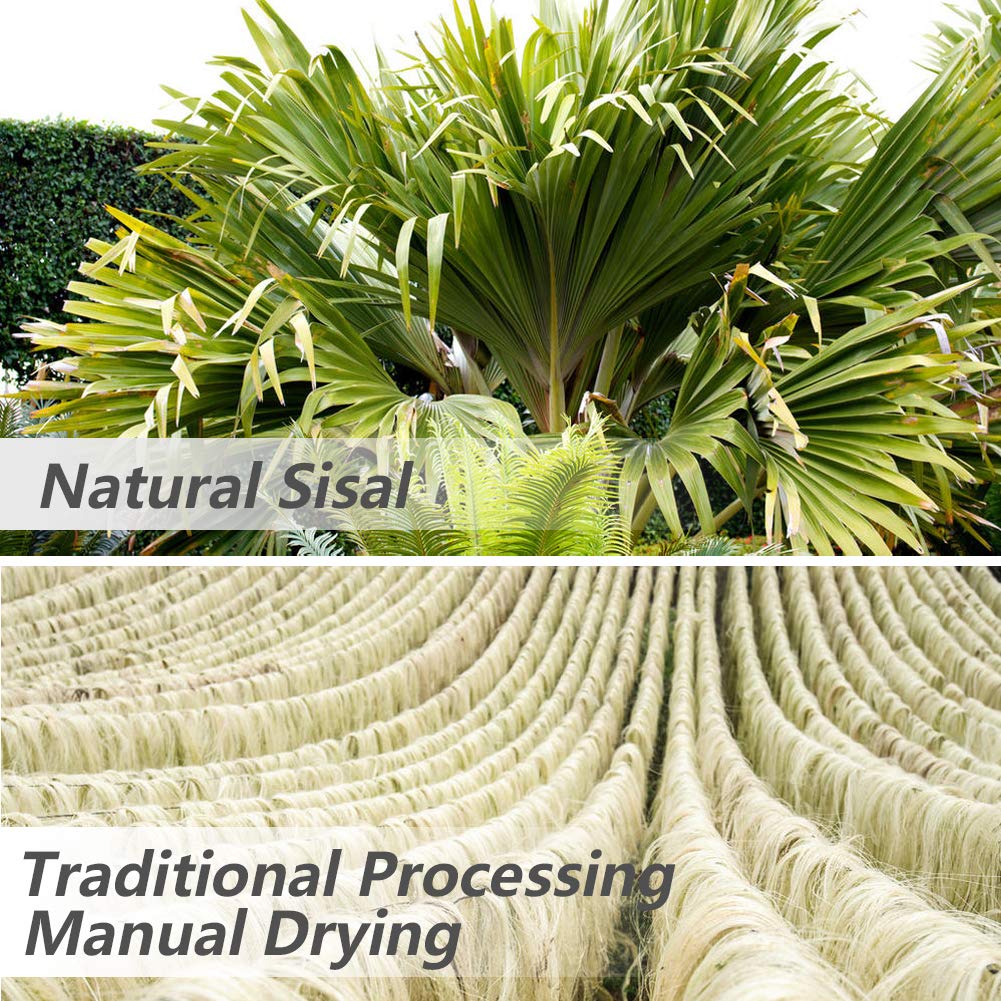 Sisal Rope 6mm for Cat Scratcher Repair and Replace Cat Scratching Post, DIY Scratching Furniture - Cat Tree, Scratch Carpet & M