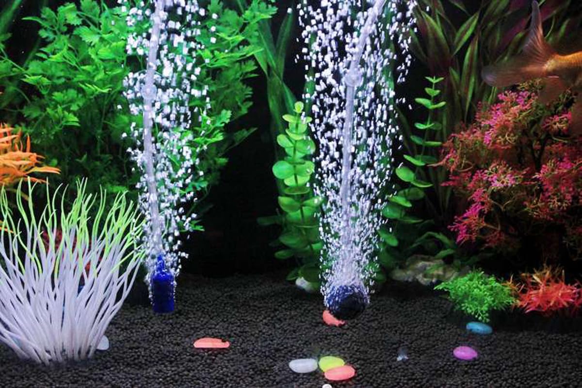TANOMA Aquarium Air Pump Accessories - Contains Airline Tubing, Control Valve, Air Stones, Connectors, Check Valves, Suction Cup
