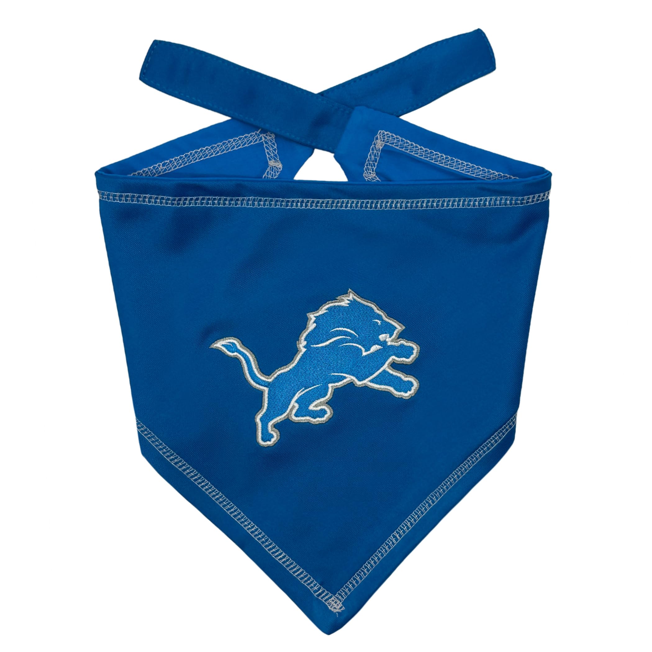Pets First Nfl Detroit Lions Tie Bandana, Large/X-Large. Dog Bandana Scarf Bib For Pet Cat Dog. The Ultimate Game-Day, Party Ban