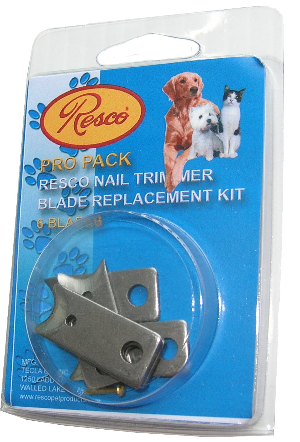 Resco Pro Pack, 6 Blade Replacement Nail Clipper Blades, Fits In All Resco Guillotine Trimmers