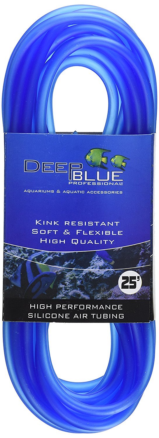 Deep Blue Professional Adb12296 Silicone Air Tubing For Aquarium, 25-Feet (Assorted Colors)