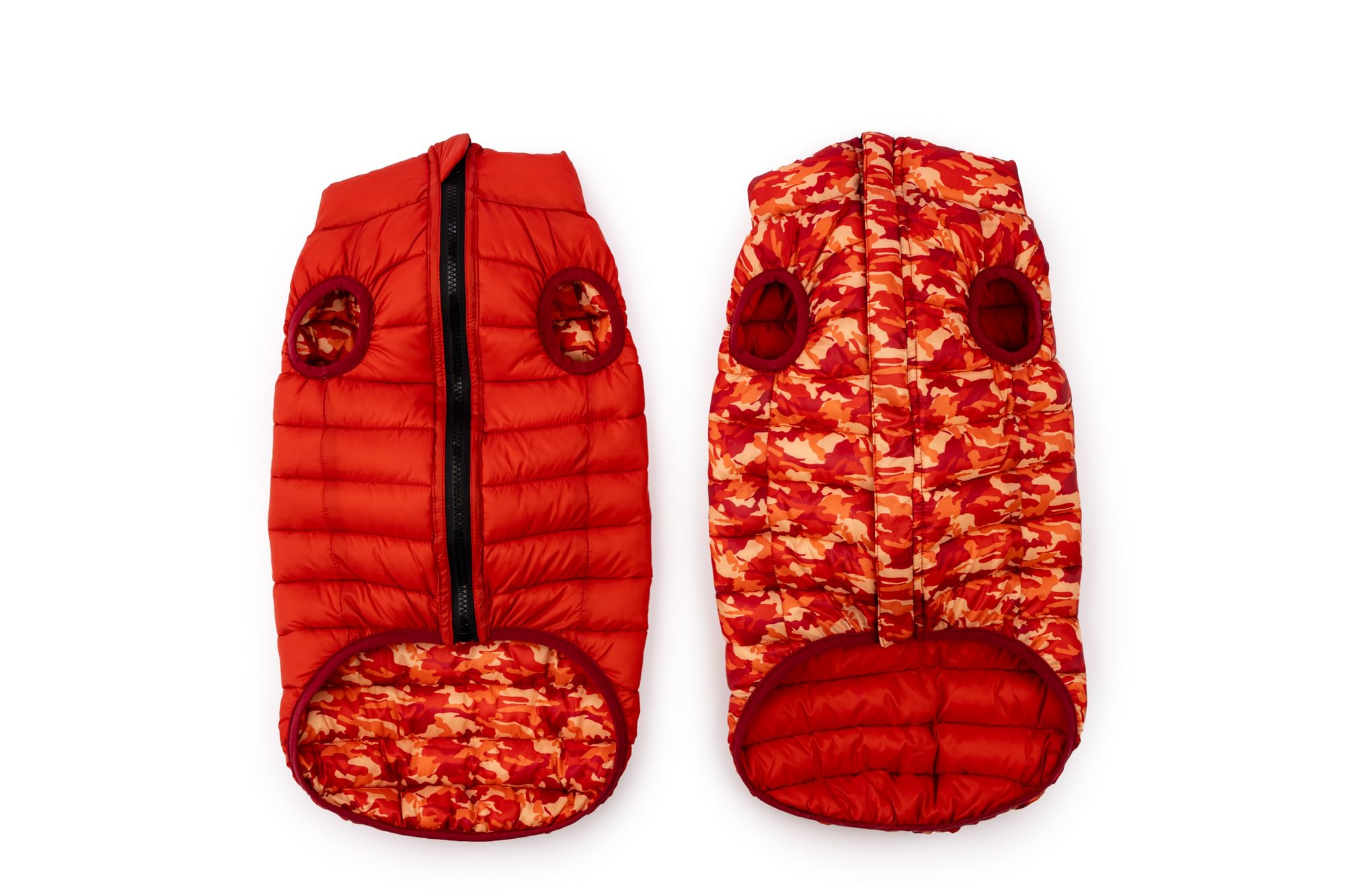 Winchester Pet Premium Reversible Dog Puffer Vest, Red, XXL