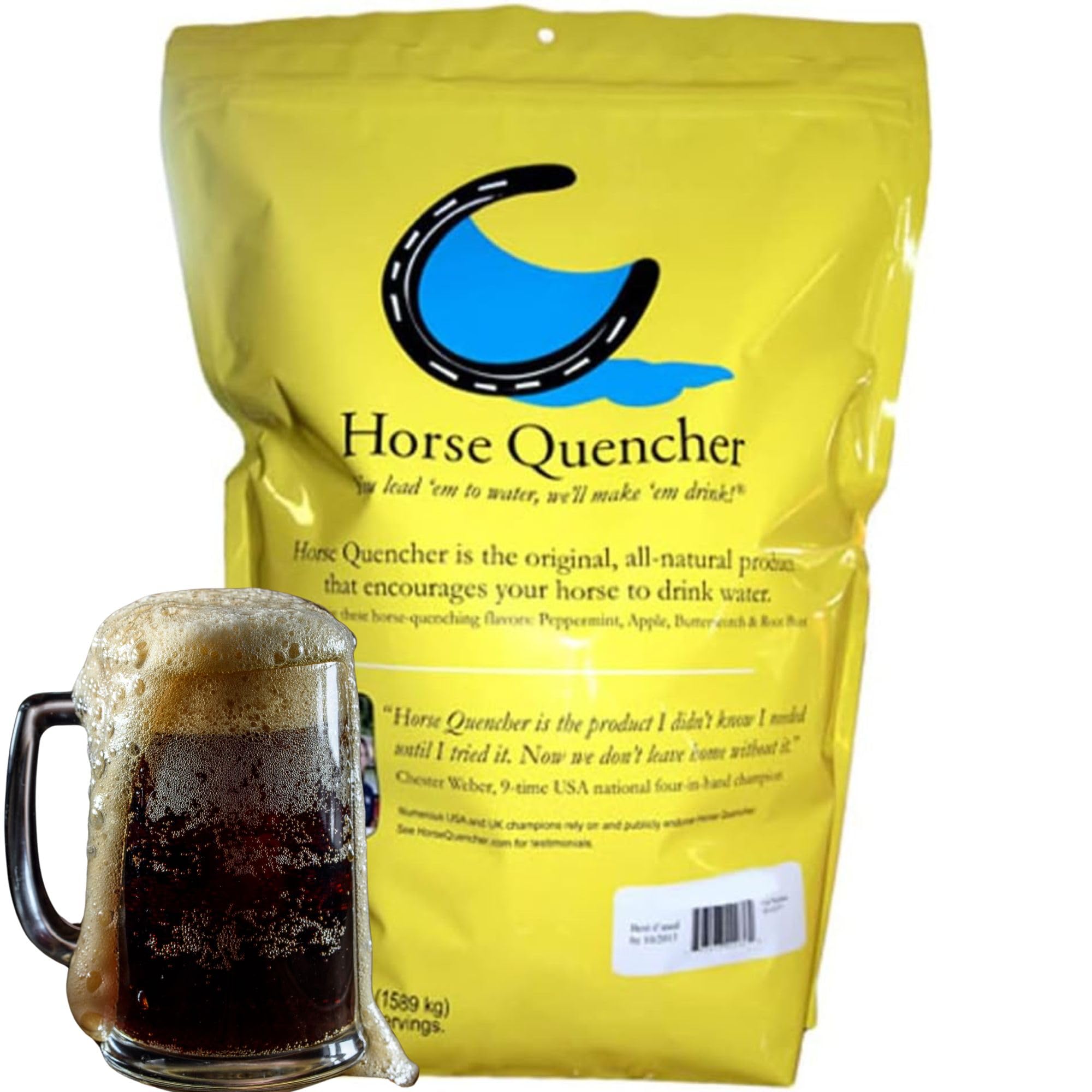 Horse Quenchers Horse Hydration Supplement Treat, Thirst Quencher for Horses, All-Natural Grains for Equestrians and Horse Owner