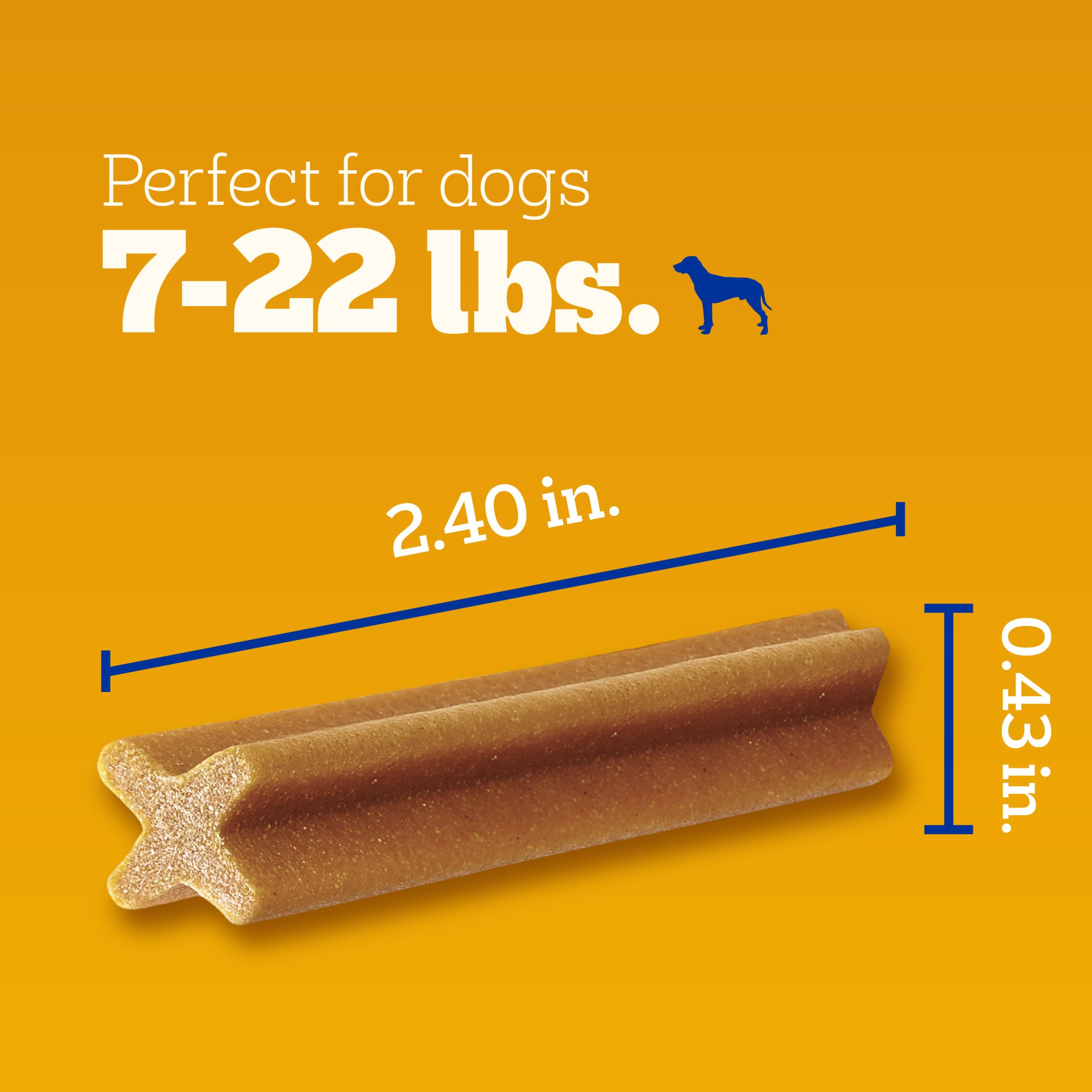 PEDIGREE DENTASTIX Toy/Small Dog Dental Treats Original Flavor Dental Bones, 1.68 lb. Value Pack (108 Treats)