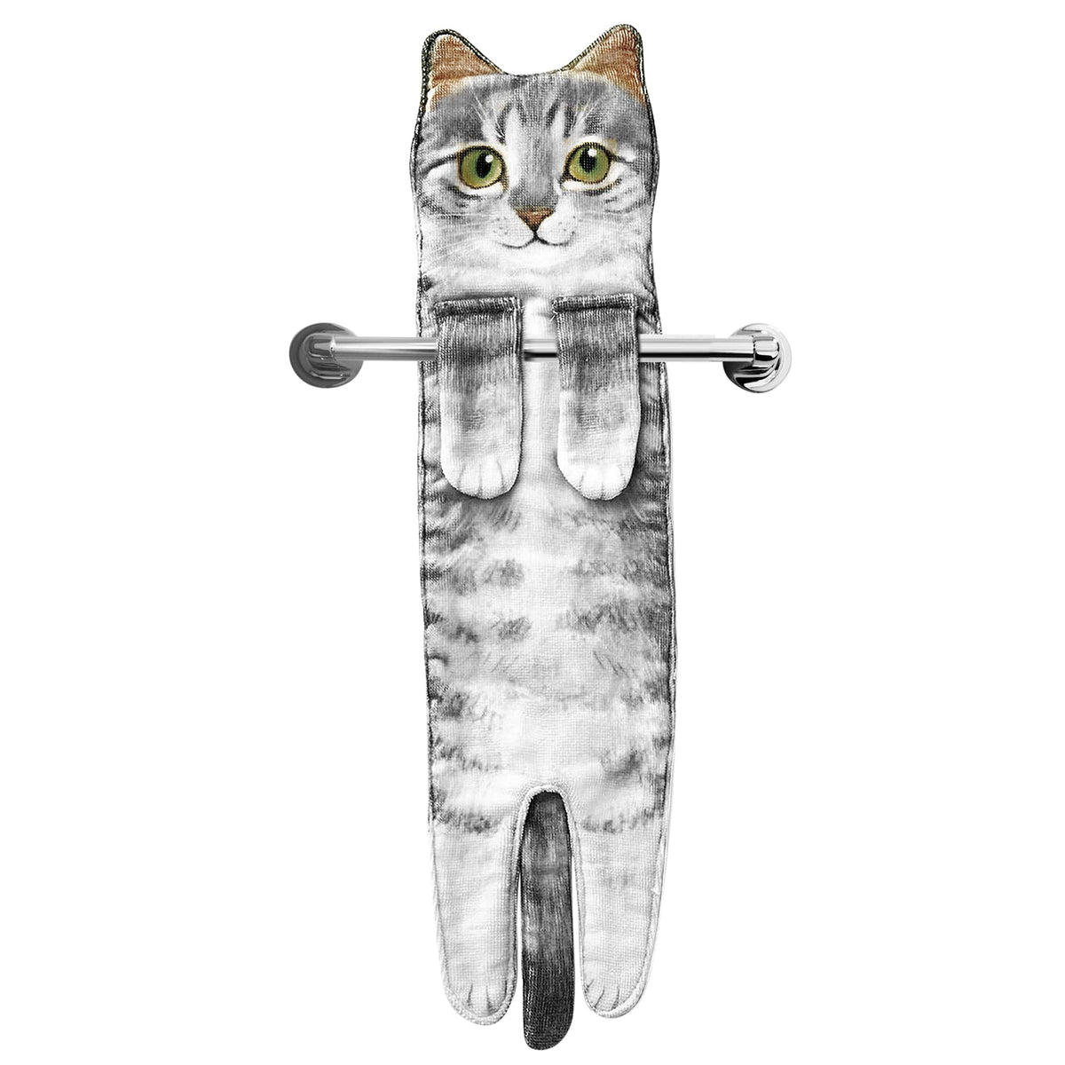 Agrimony Cat Funny Hand Towels For Bathroom Kitchen - Cute Decorative Cat Decor Hanging Washcloths Face Towels Super Absorbent S