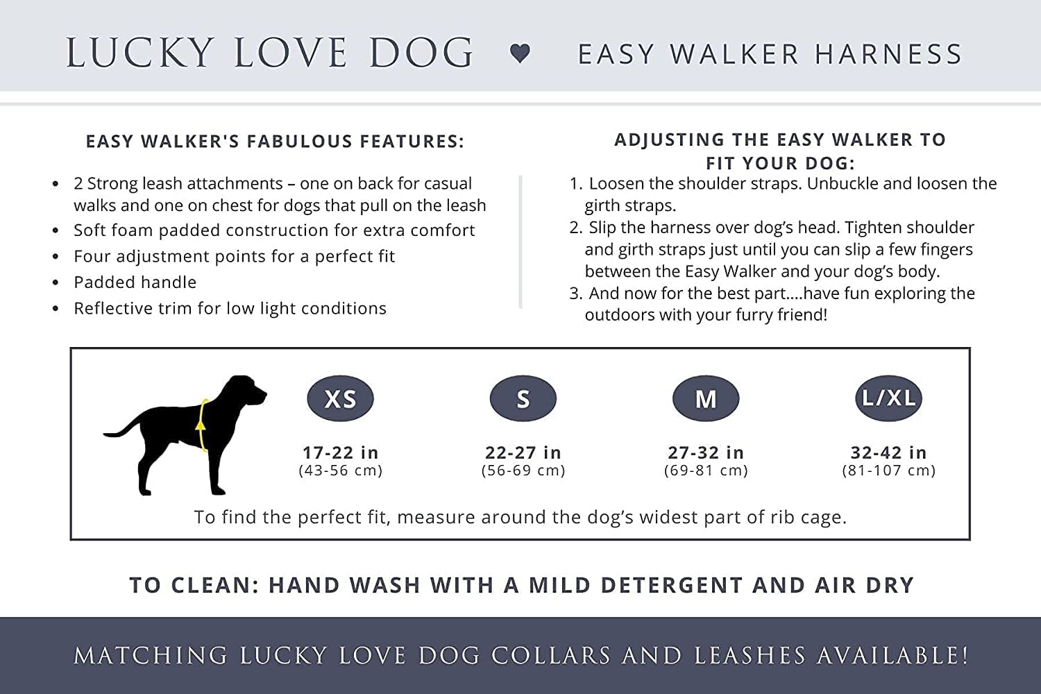 Lucky Love Dog, Summer Stripes Dog Harness, Easy To Walk, Yellow, Pink, Blue Summer No Pull Dog Harness - (L/Xl Molly Harness)