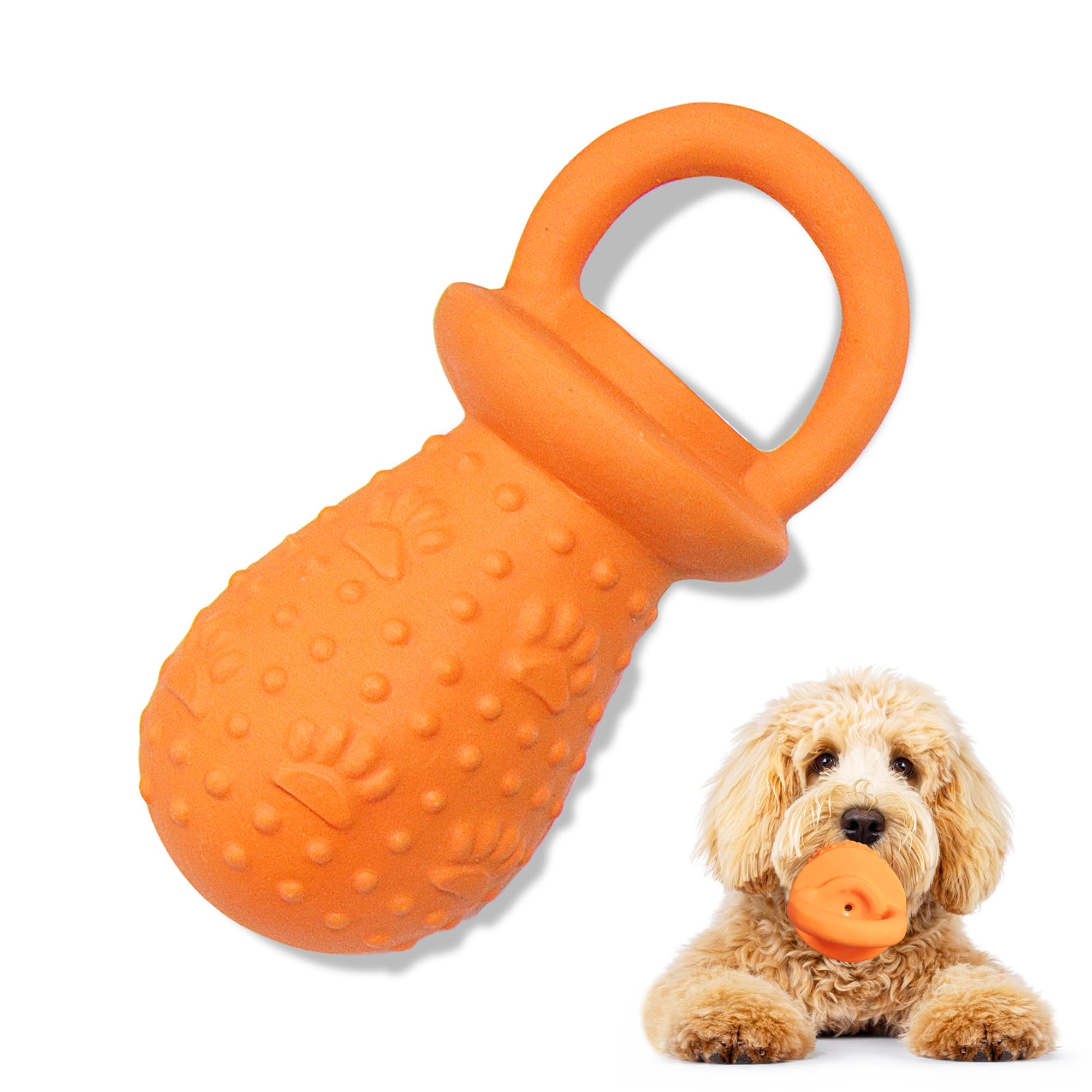 Llspet Latex Chew Dog Toys, Novelty Squeaky Pacifier Dog Toys, 5.2 Durable Pacifier Dog Chew Toys For Small And Medium Dogs(Or