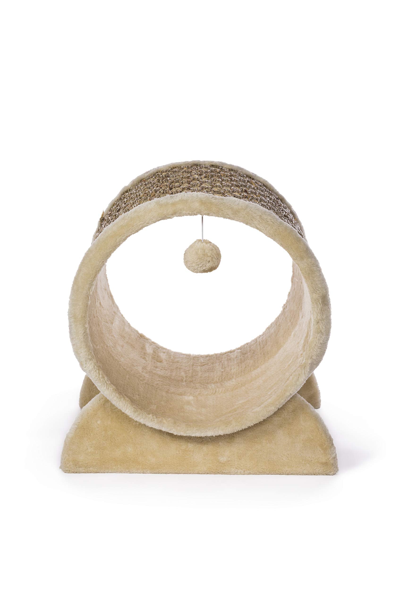 Prevue Pet Products Kitty Power Paws Plush Cozy Tunnel 7383 - Beige