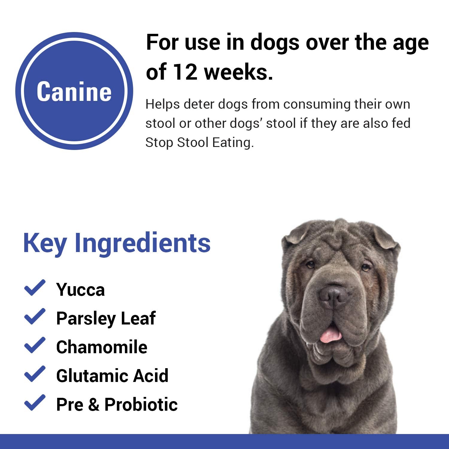 Vet Classics Stop Stool Eating Pet Health Supplement for Dogs - Dog Breath Freshener - Stops Dogs from Eating Stool - Enzymes, P