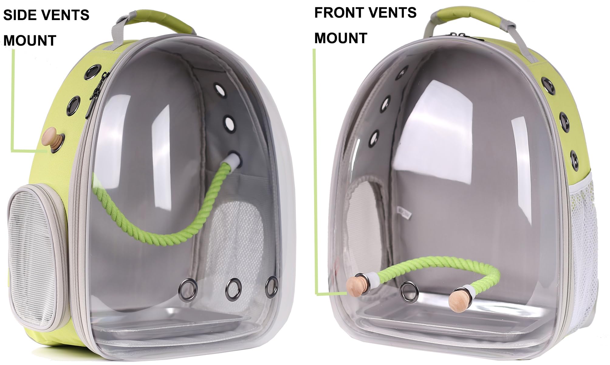 Bird Travel Backpack Carrier, Clear Bubble Window Transport Backpack For Birds, Space Capsule Astronaut Liked Vet Carry Book Bag